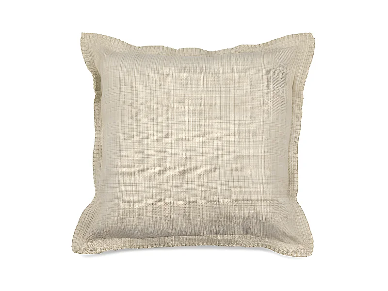 Housse de coussin en coton Léa 45x45 Lin