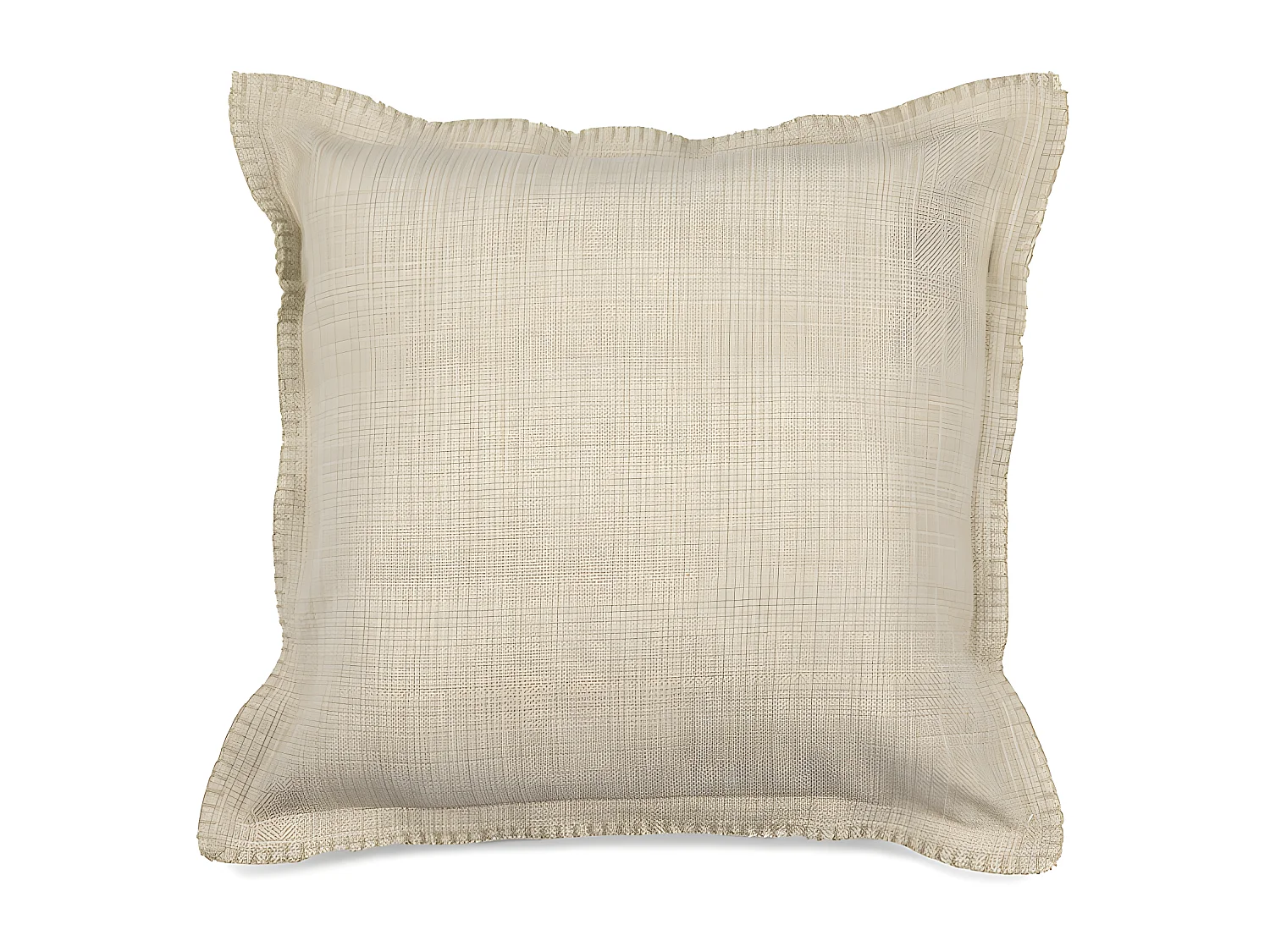 Housse de coussin en coton Léa 45x45 Lin