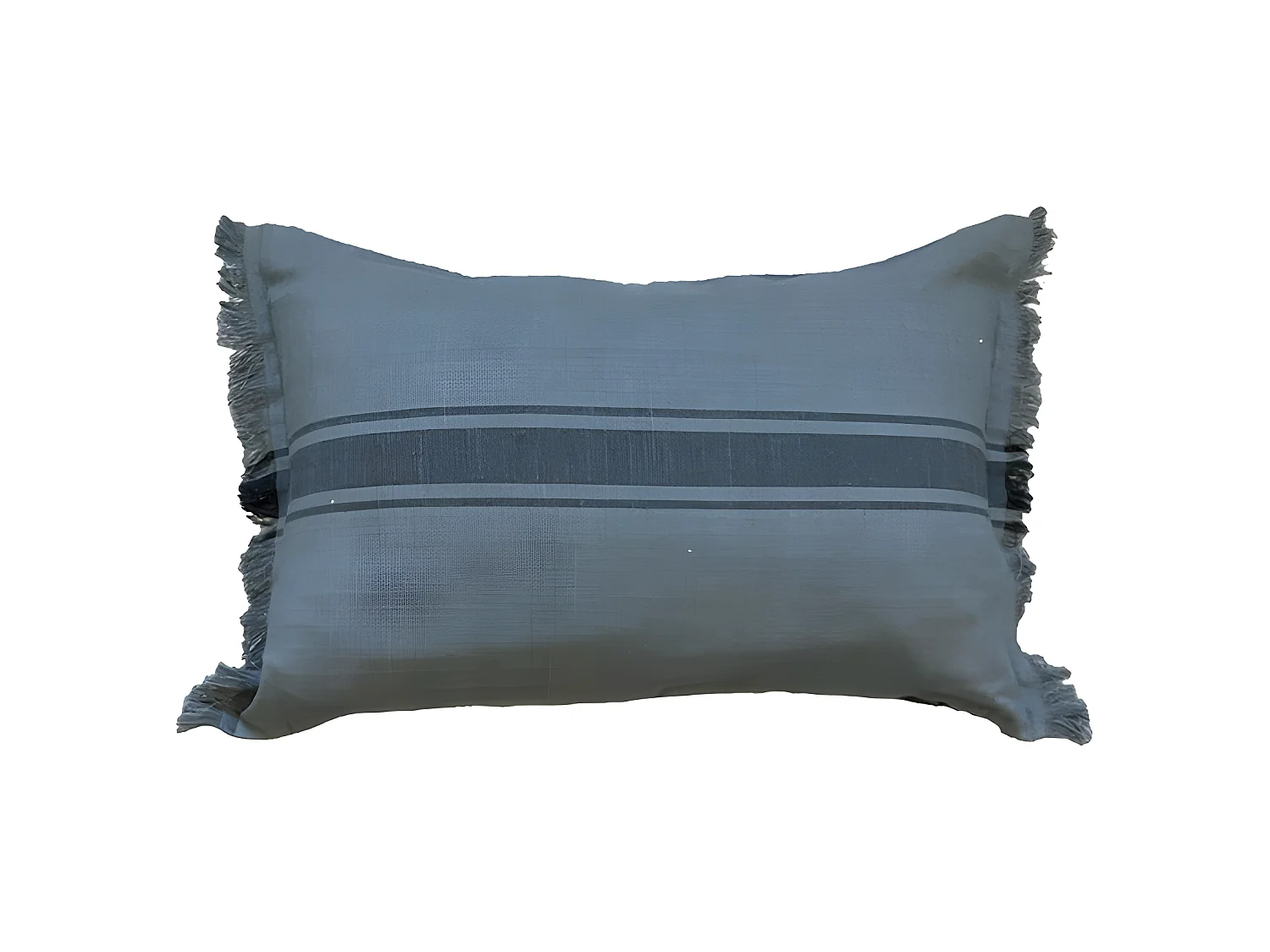 Housse de coussin en coton Kila 30x50 Gris. La couleur peut varier selon la photo