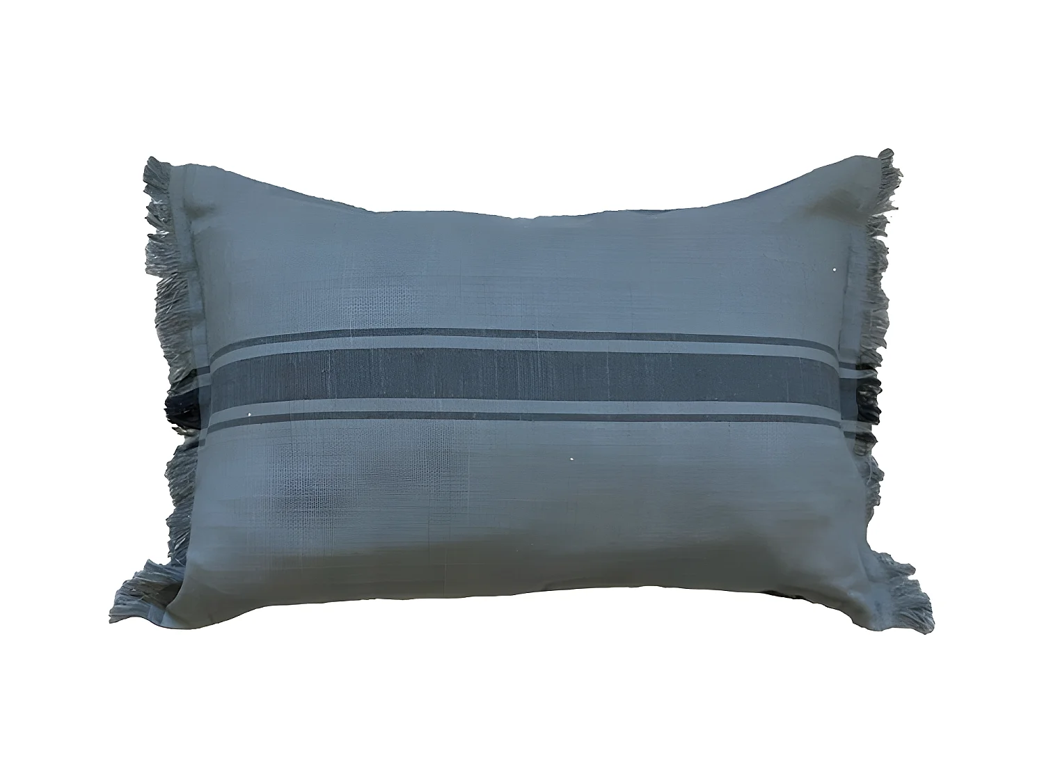 Housse de coussin en coton Kila 30x50 Gris. La couleur peut varier selon la photo