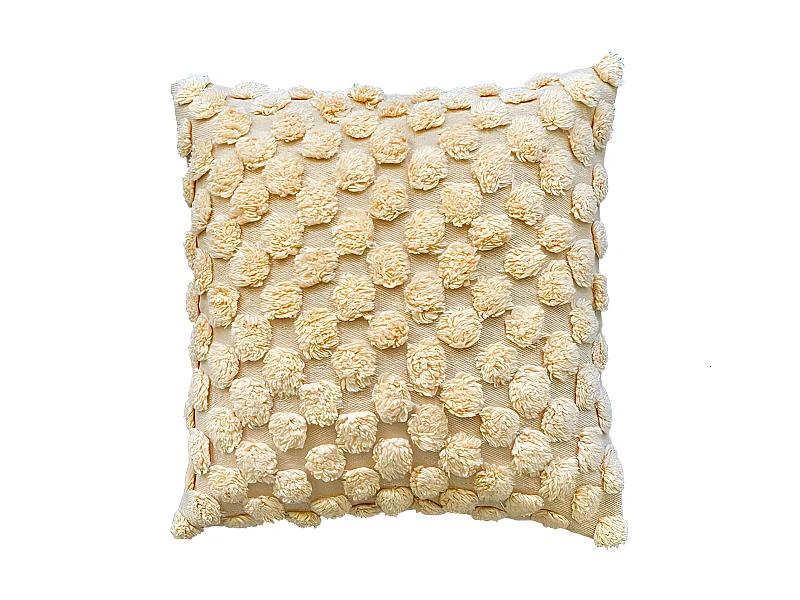 Funda de cojín de algodón Mevak 60x60 Melocotón