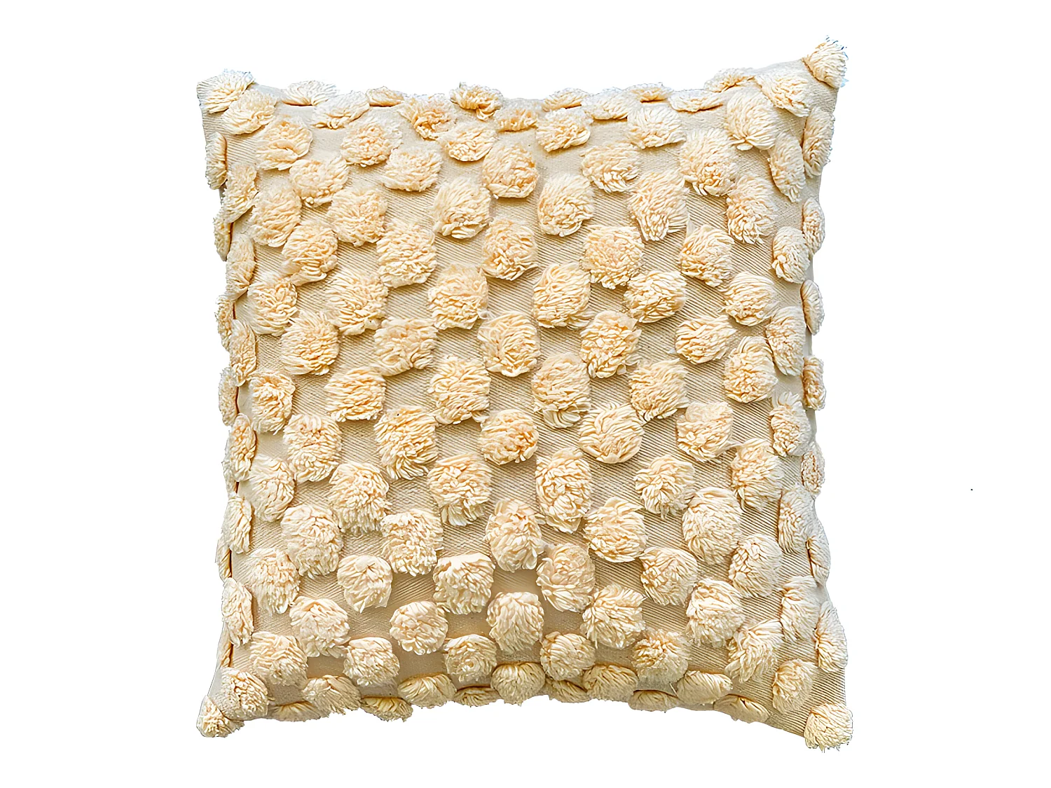 Funda de cojín de algodón Mevak 60x60 Melocotón