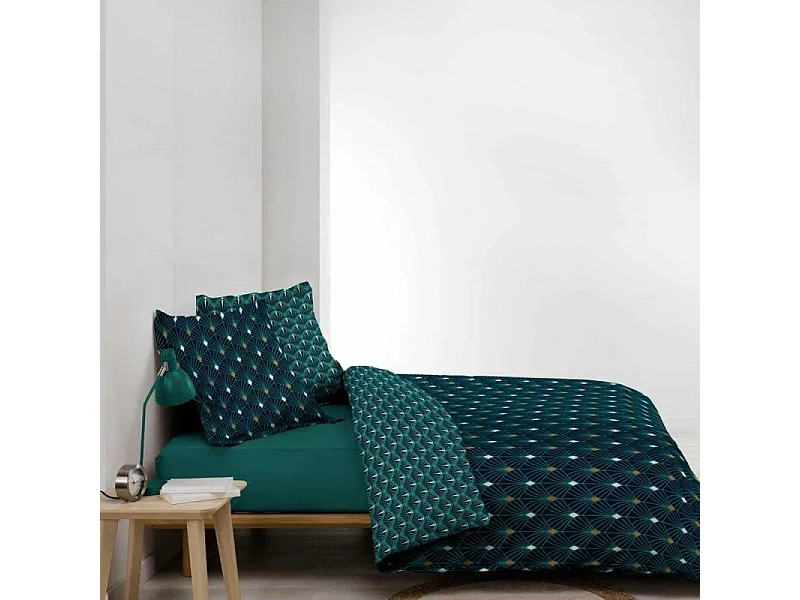 Parure de Lit 3 Pièces "Meloe" 260x240cm Bleu