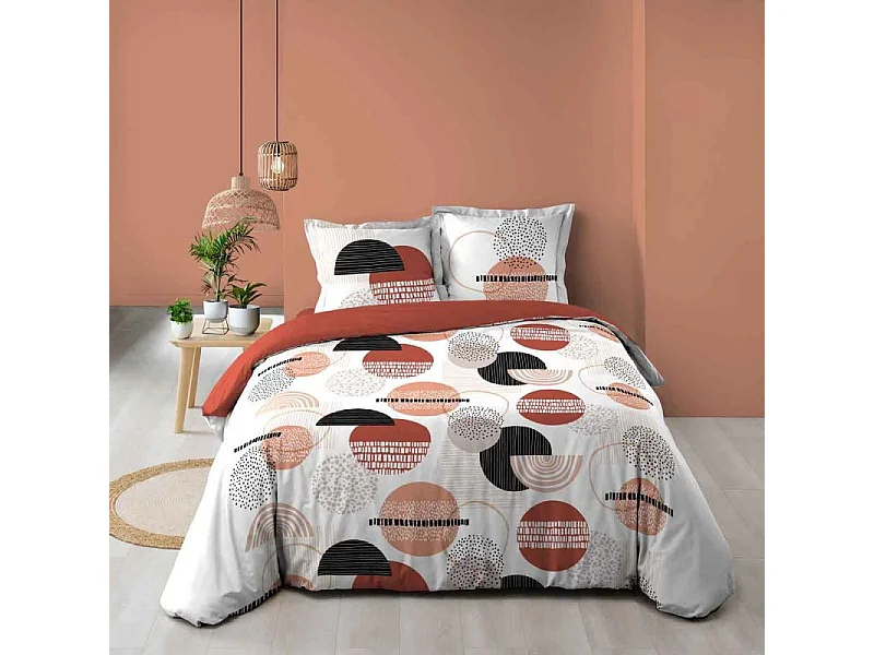 Parure de Lit 3 Pièces "Twistine" 260x240cm Blanc