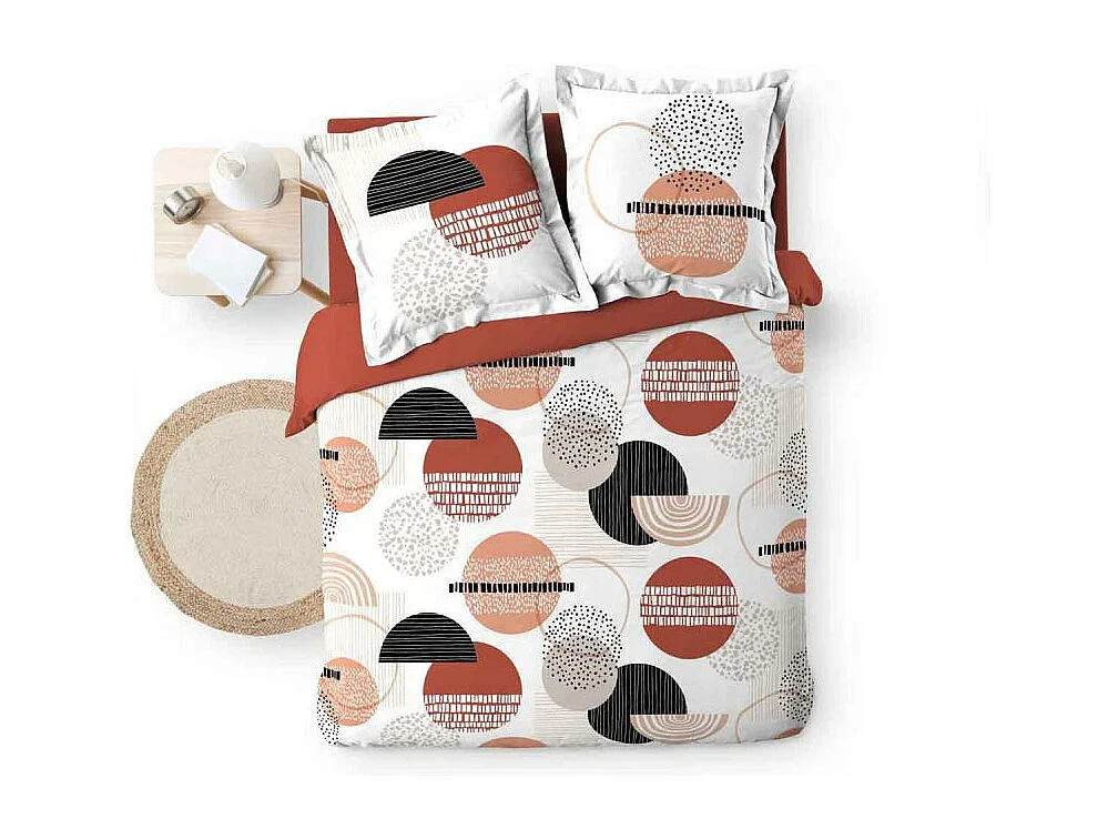 Parure de Lit 3 Pièces "Twistine" 260x240cm Blanc