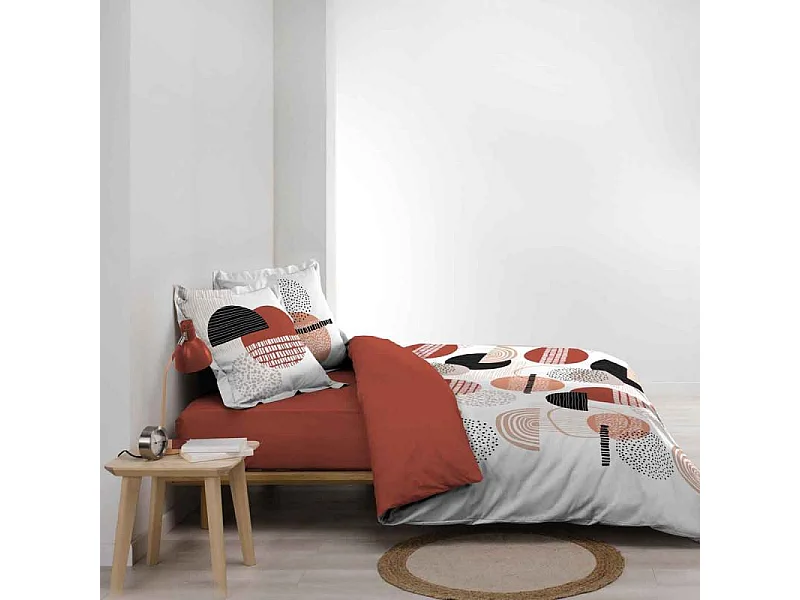 Parure de Lit 3 Pièces "Twistine" 260x240cm Blanc