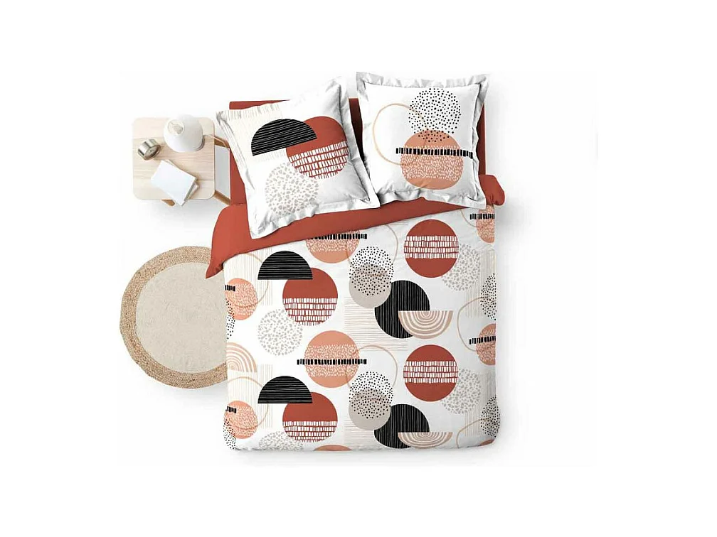 Parure de Lit 3 Pièces "Twistine" 260x240cm Blanc