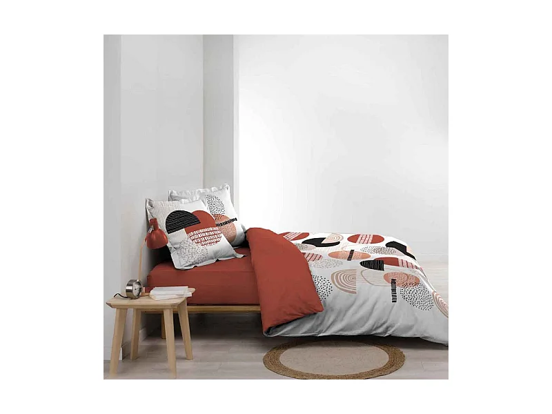 Parure de Lit 3 Pièces "Twistine" 260x240cm Blanc