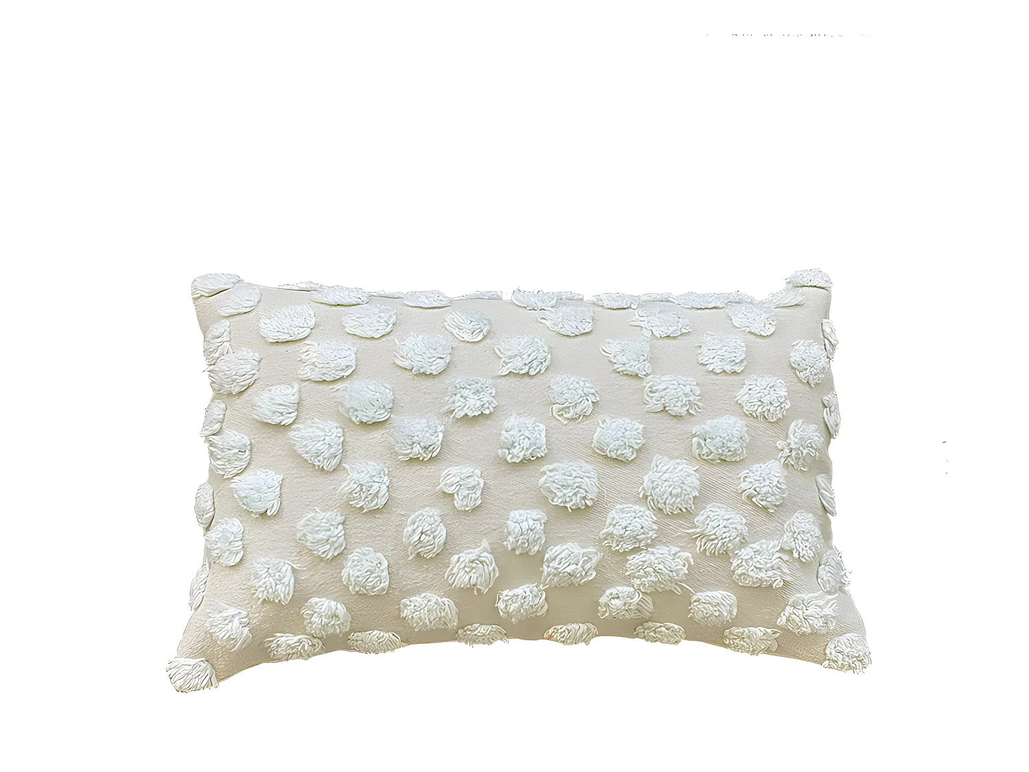 Funda de cojín de algodón Mevak 30x50 Celeste