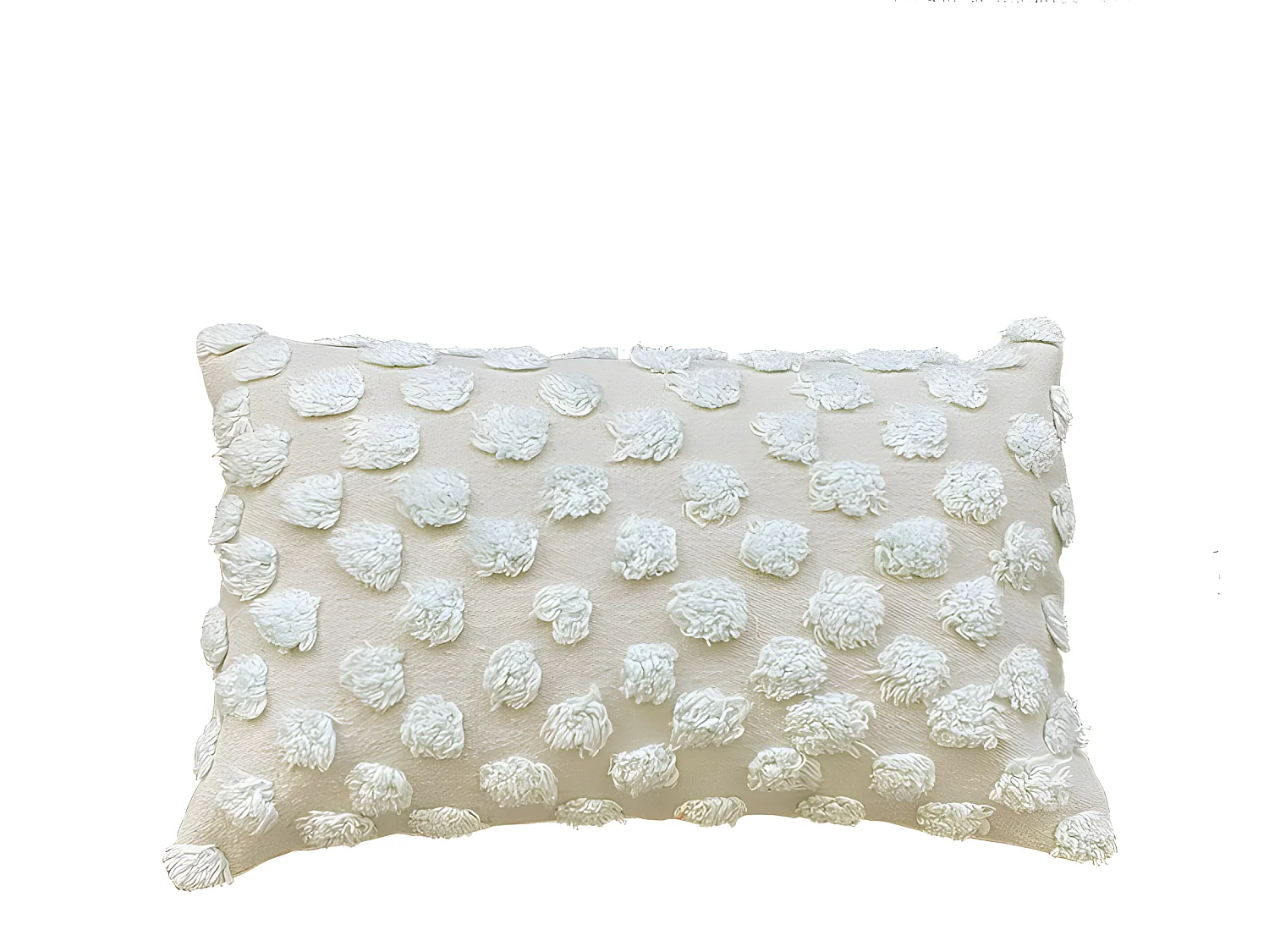 Housse de coussin en coton Mevak 30x50 Bleu clair