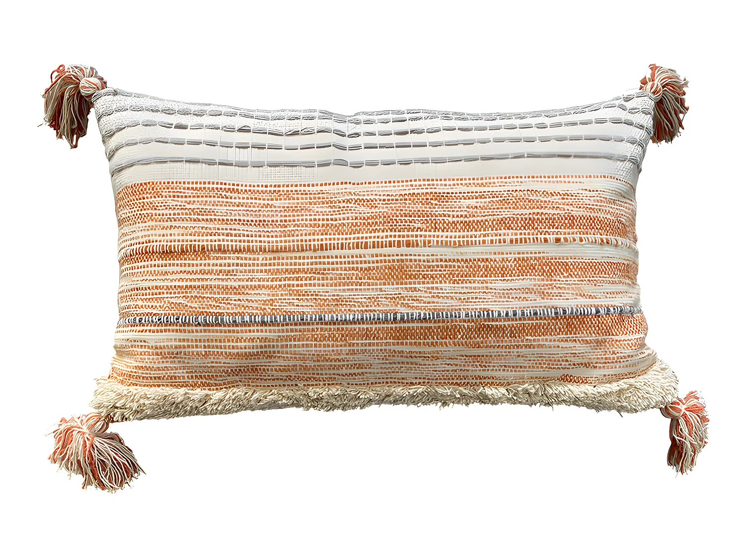 Indy Katoenen Kussenhoes 30x50 Terracotta