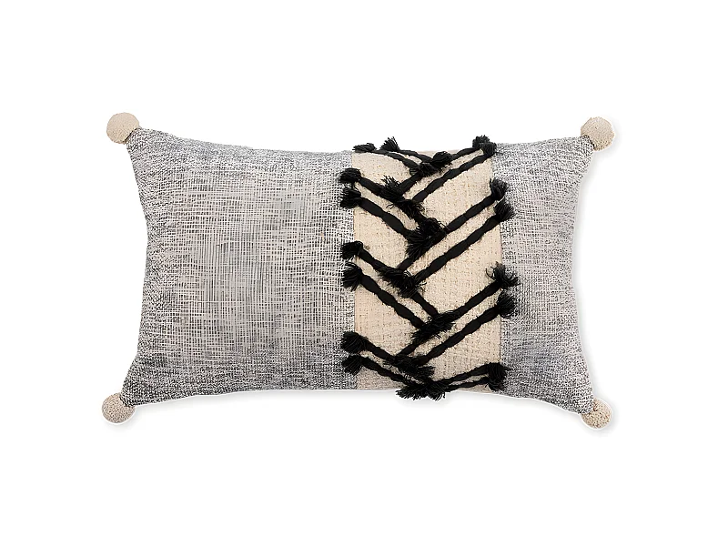 Fodera per cuscino in cotone Hana 30x50 Grigio