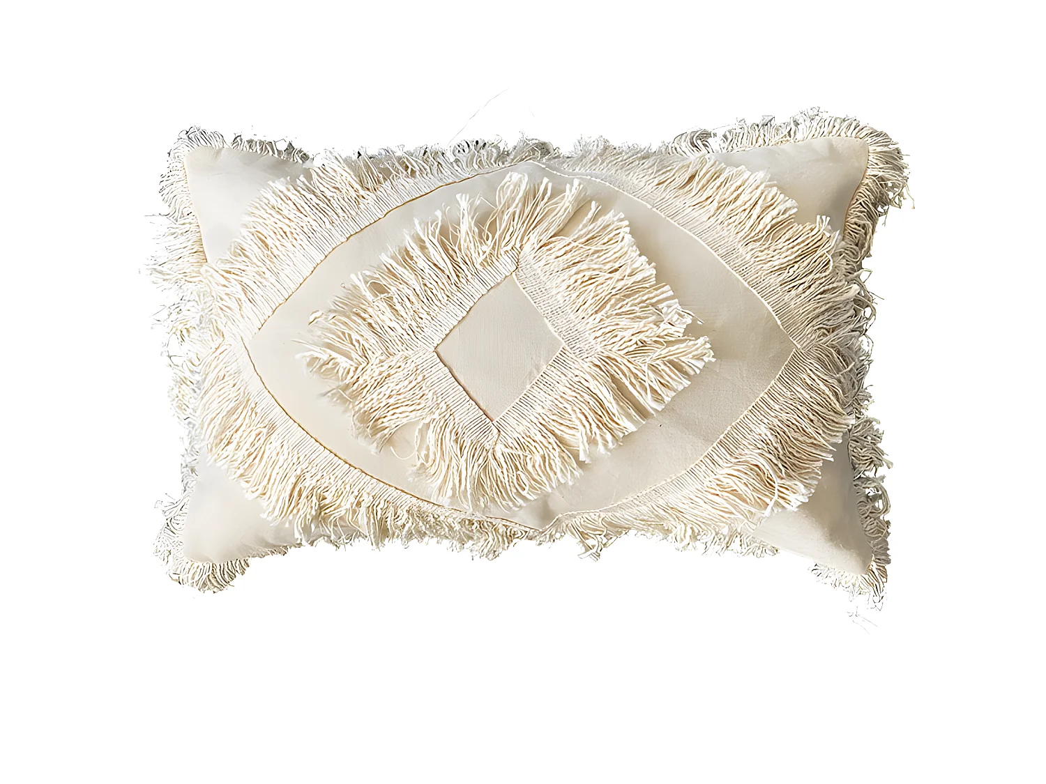 Housse de coussin en coton Himba 30x50 Naturel