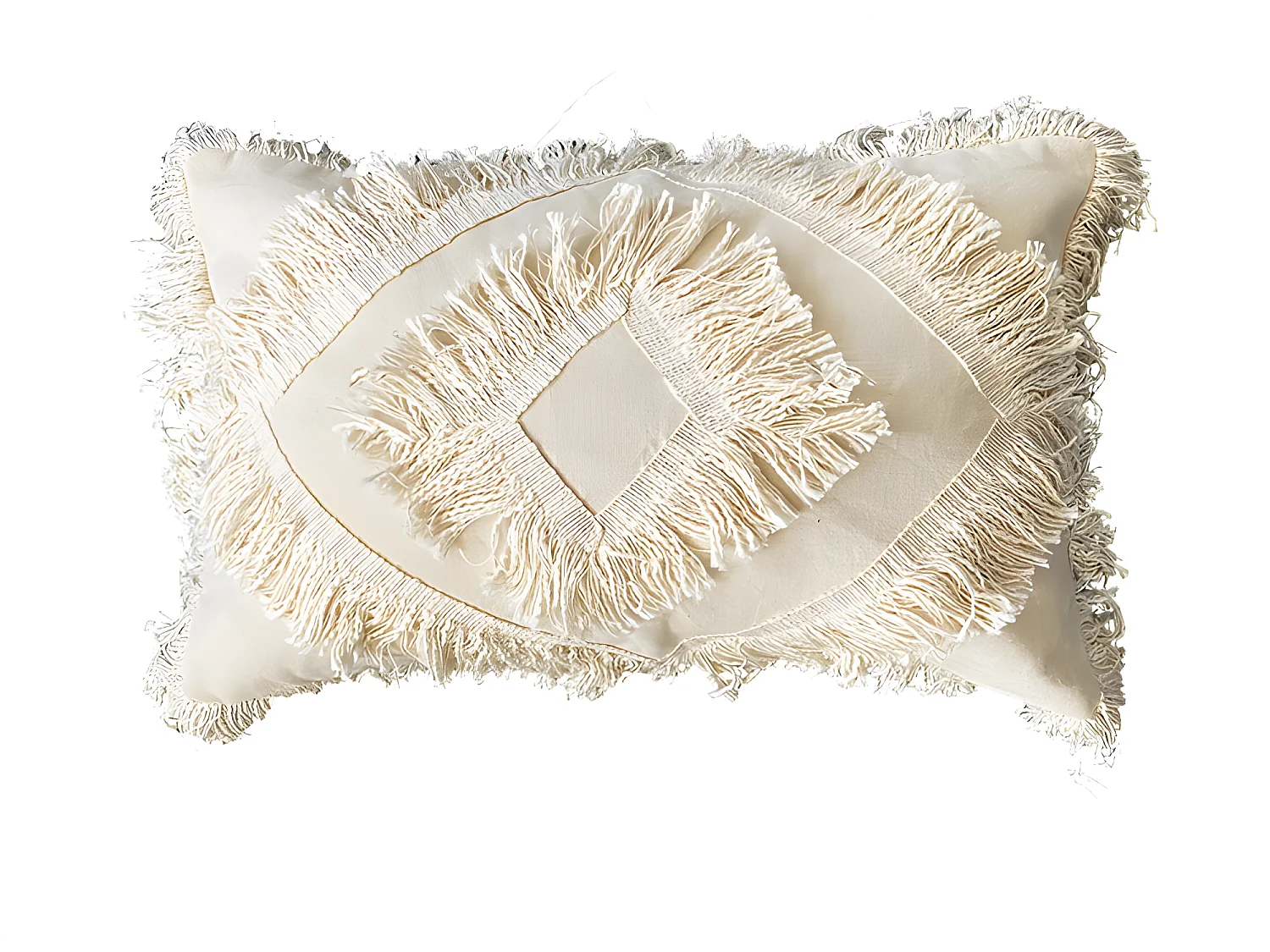 Housse de coussin en coton Himba 30x50 Naturel