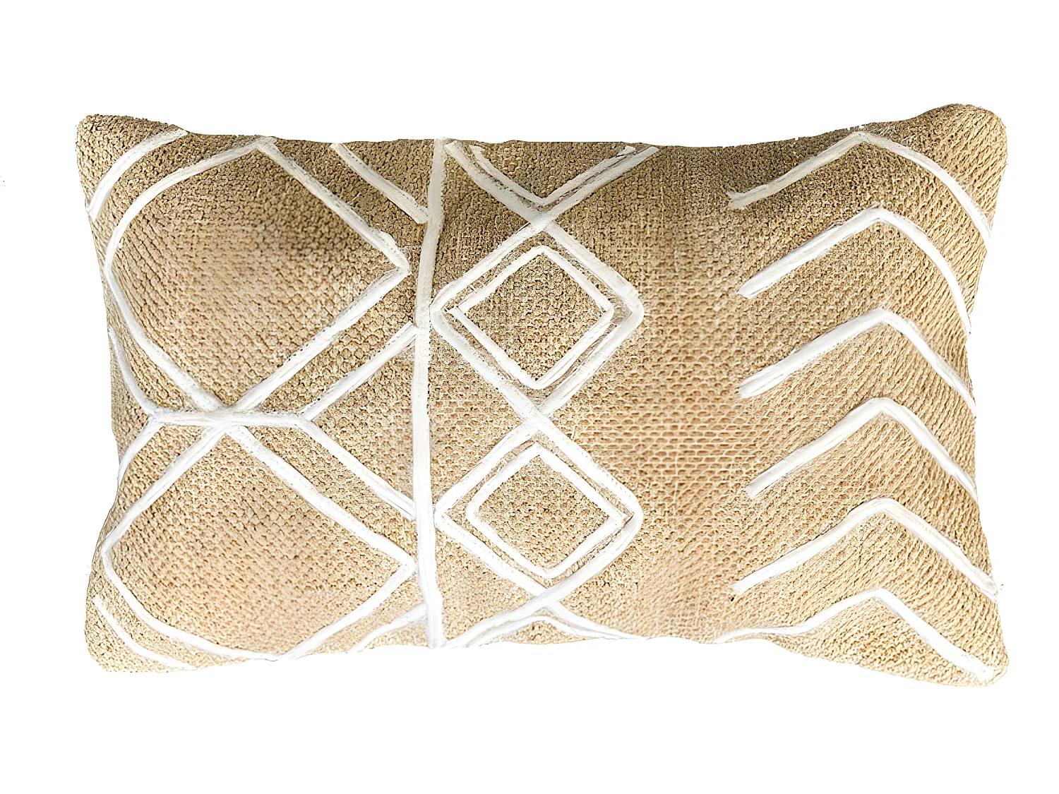 Funda de cojín de algodón Simbu 30x50 Natural