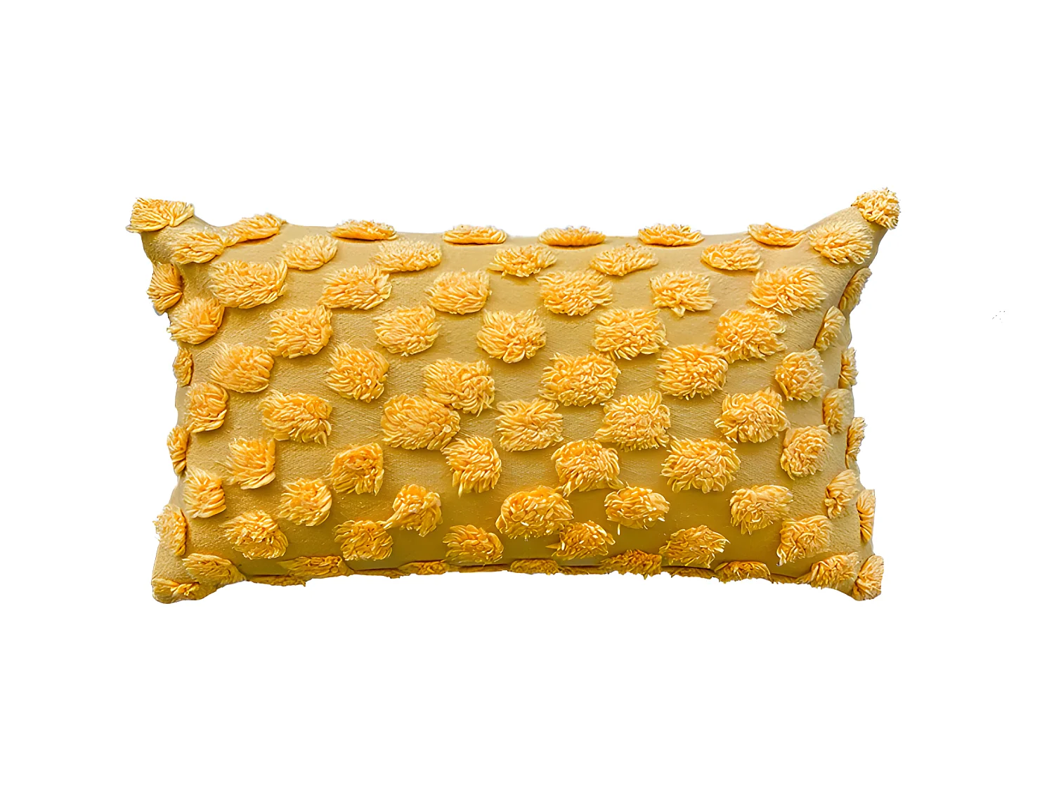Housse de coussin en coton Mevak 30x50 Abricot