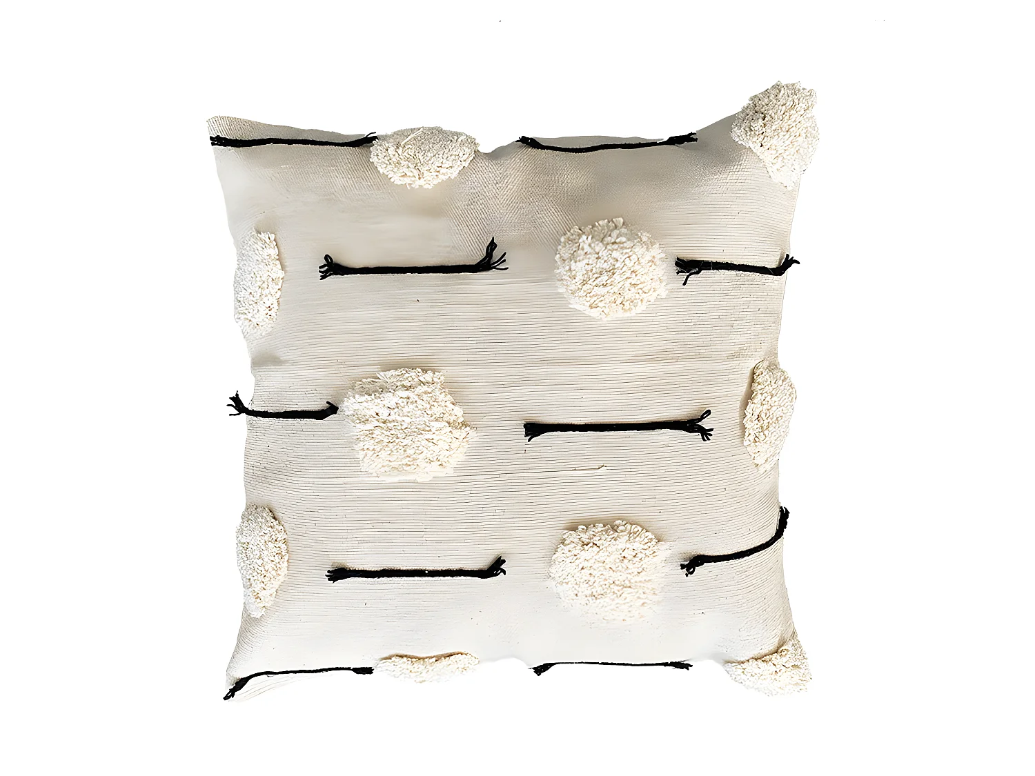 Housse de coussin en coton Dogon 30x50 Naturel