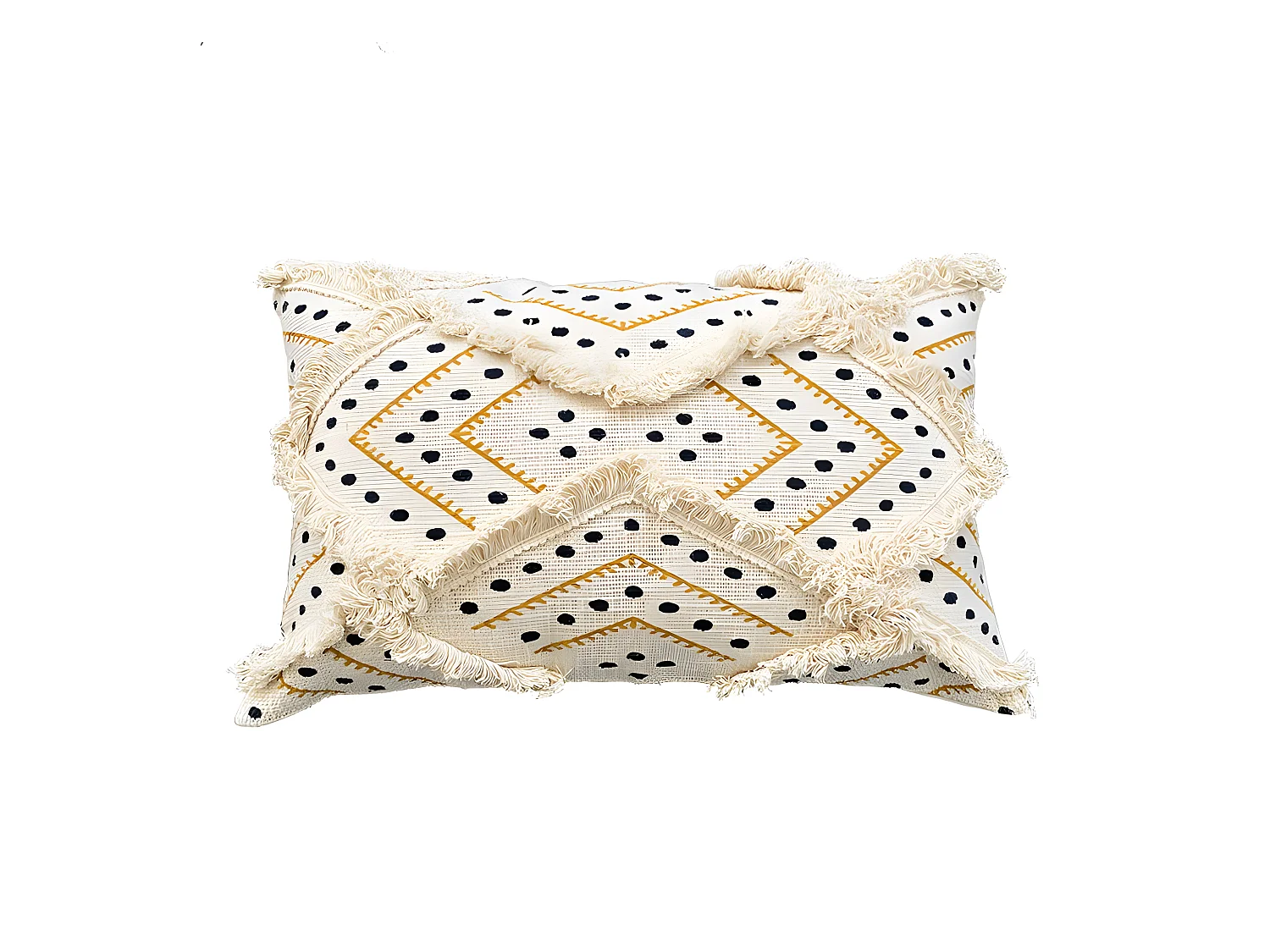 Housse de coussin Jengui en coton 30x50 Naturel