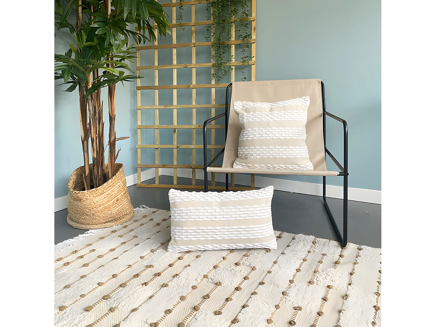 Qata 30x50 Kussenhoes van natuurlijk katoen