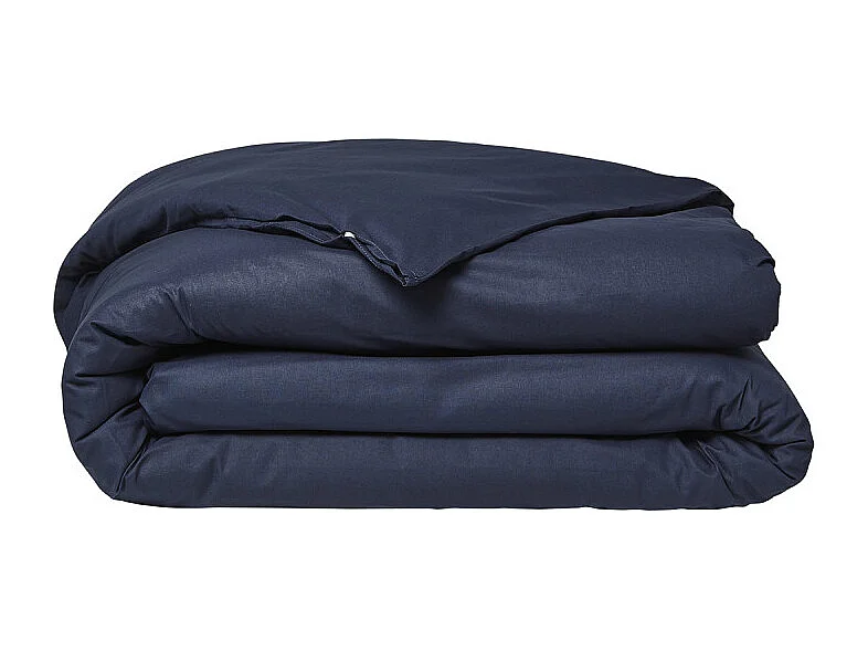 Housse de couette lisse 100% coton, qualité 144 fils. Marine 140x200cm