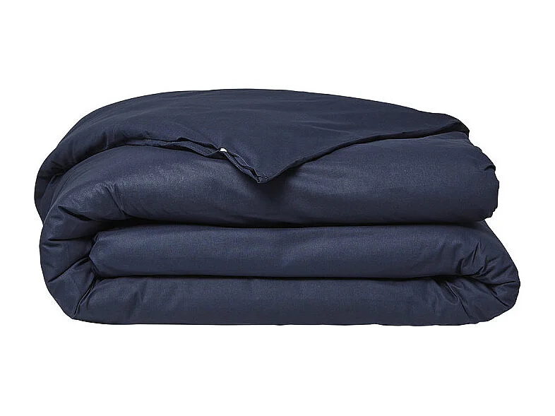 Housse de couette lisse 100% coton, qualité 144 fils. Marine 140x200cm