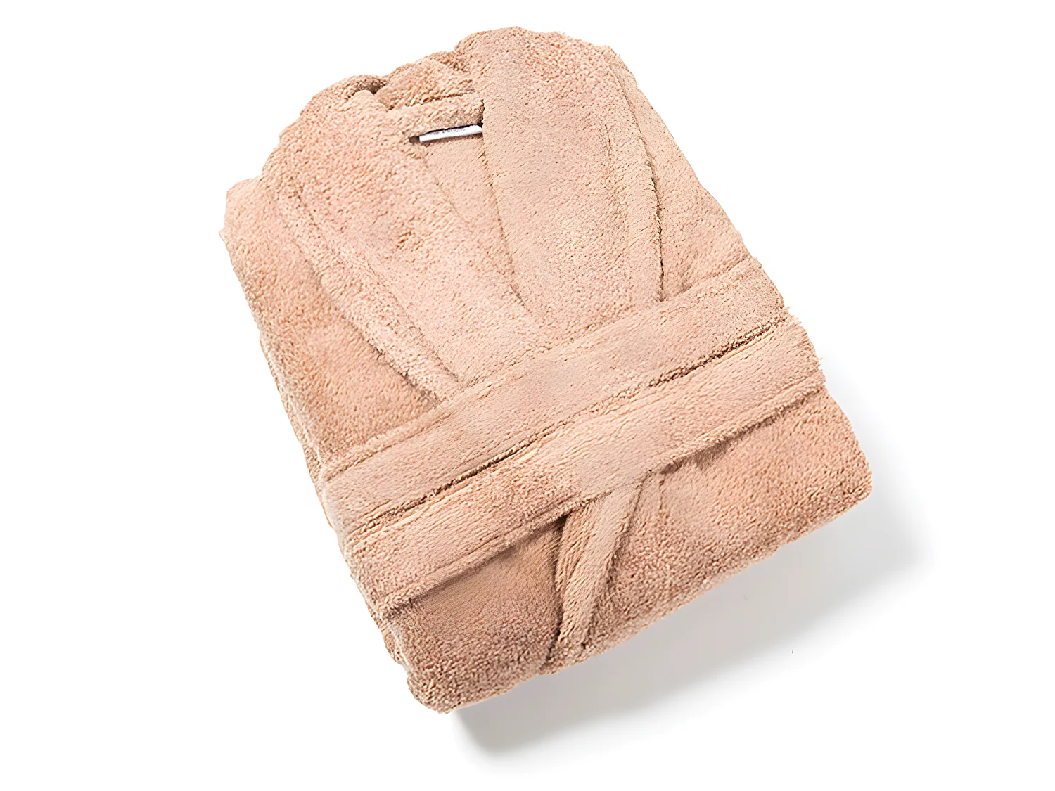 Albornoz de rizo 100% algodón tallas para adulto. Almendra M