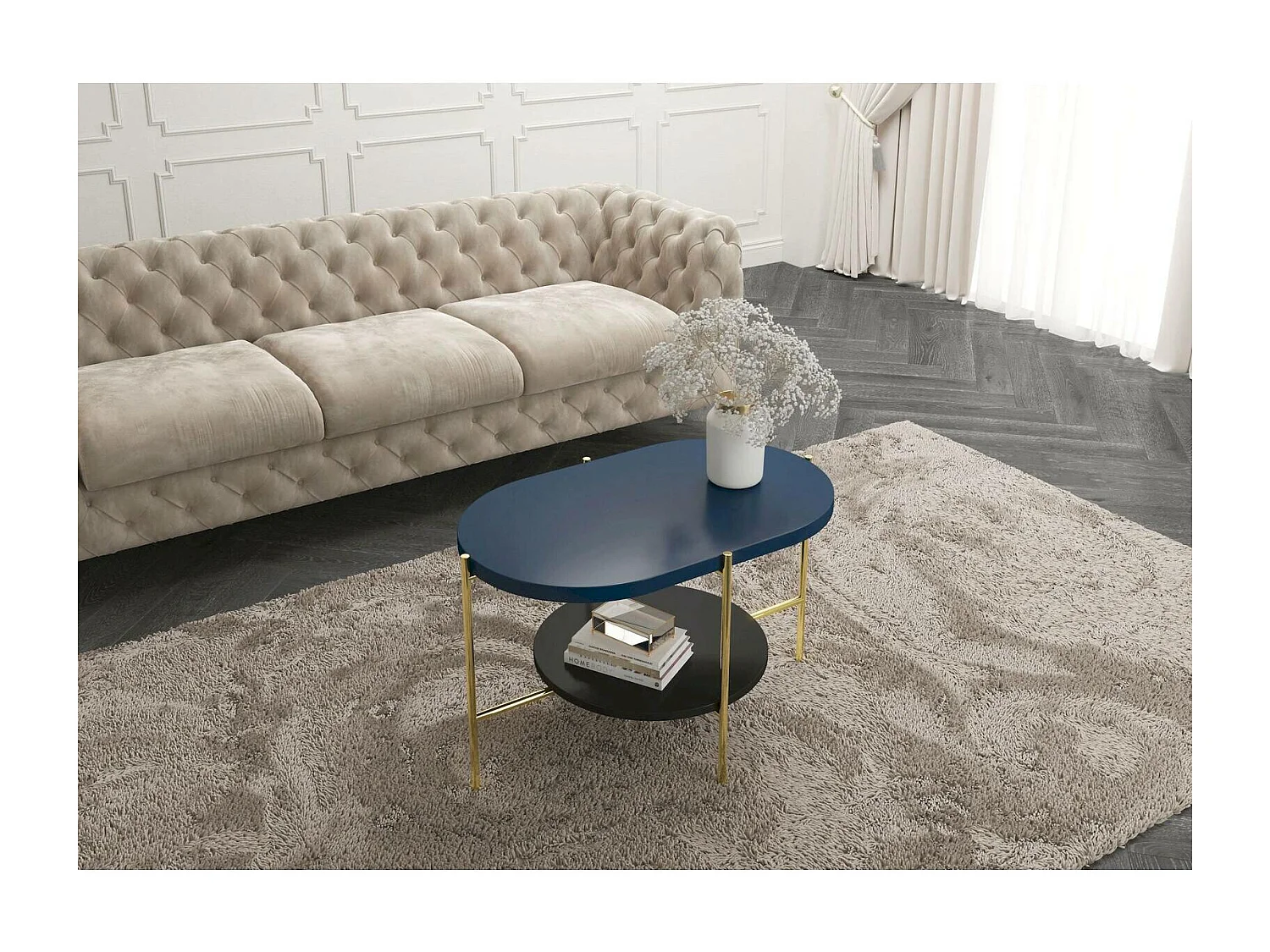 Table basse Arena 80 x 50 x 50 cm Bois