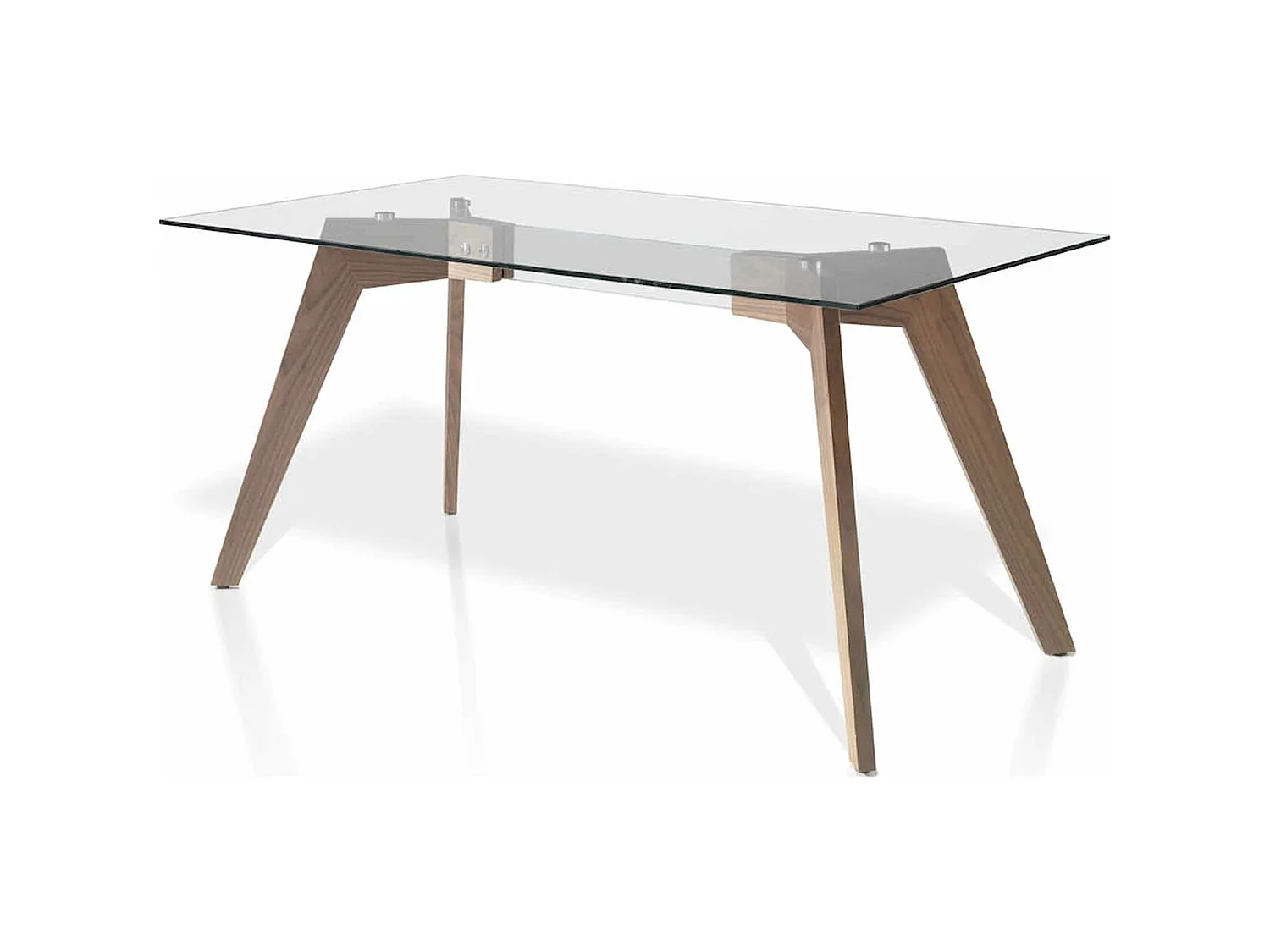 Table de diner plateau en verre trempé