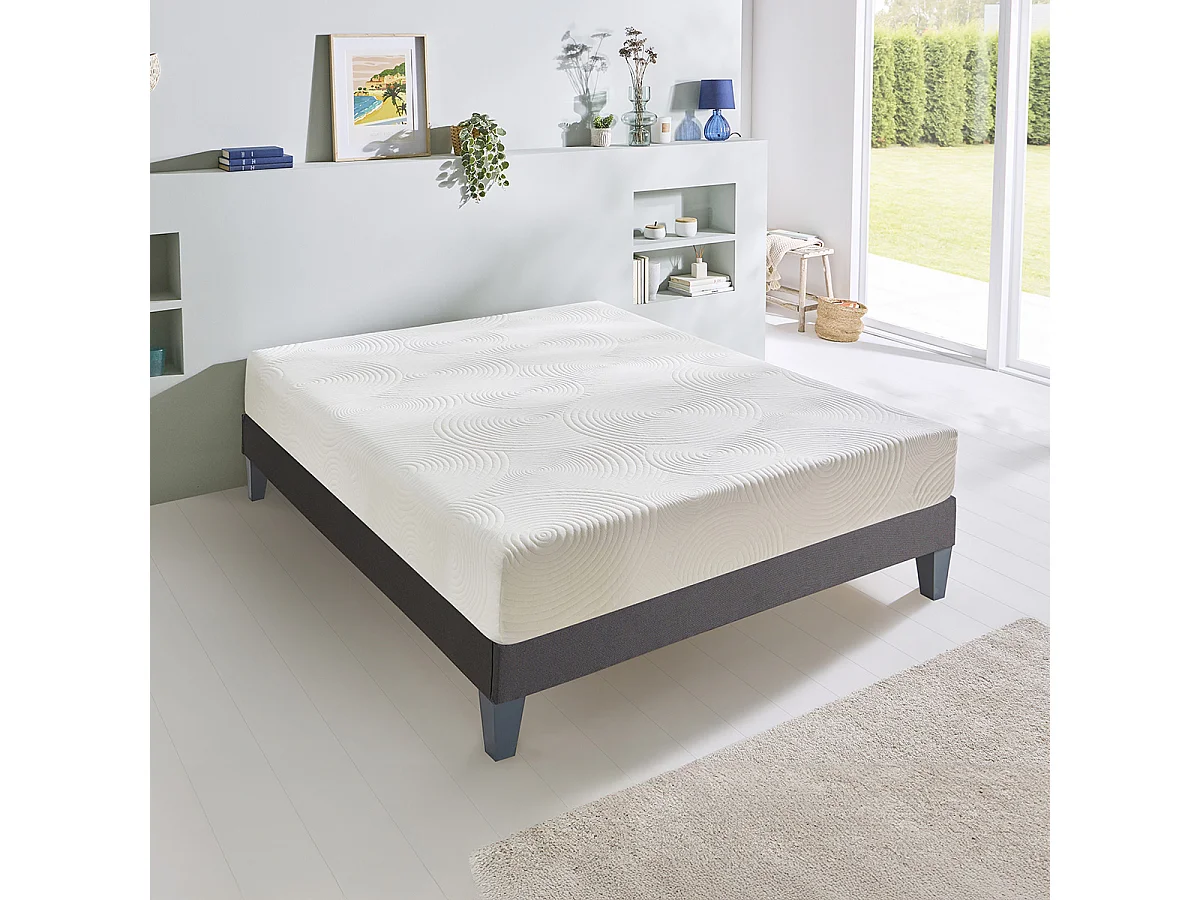 Matelas Artemis - Mémoire de forme - Moelleux - Fabriqué en France - 15 cm - 90x200 cm