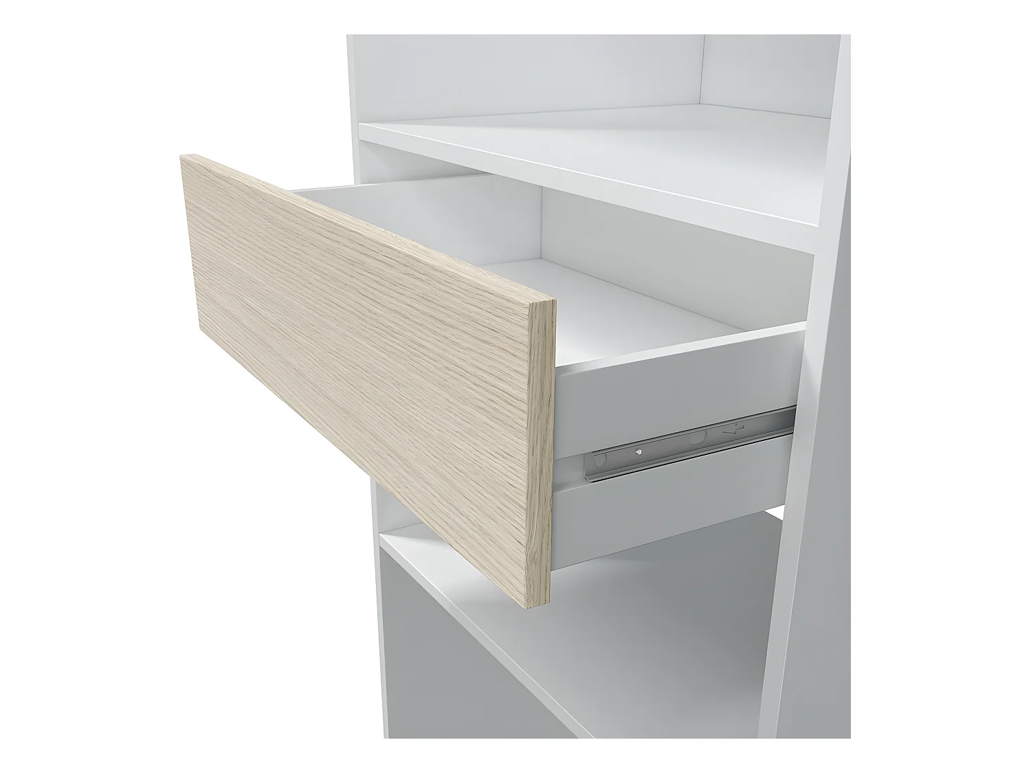 Armoire dressing avec étagère de 60 cm et 2 penderies - DRESIO