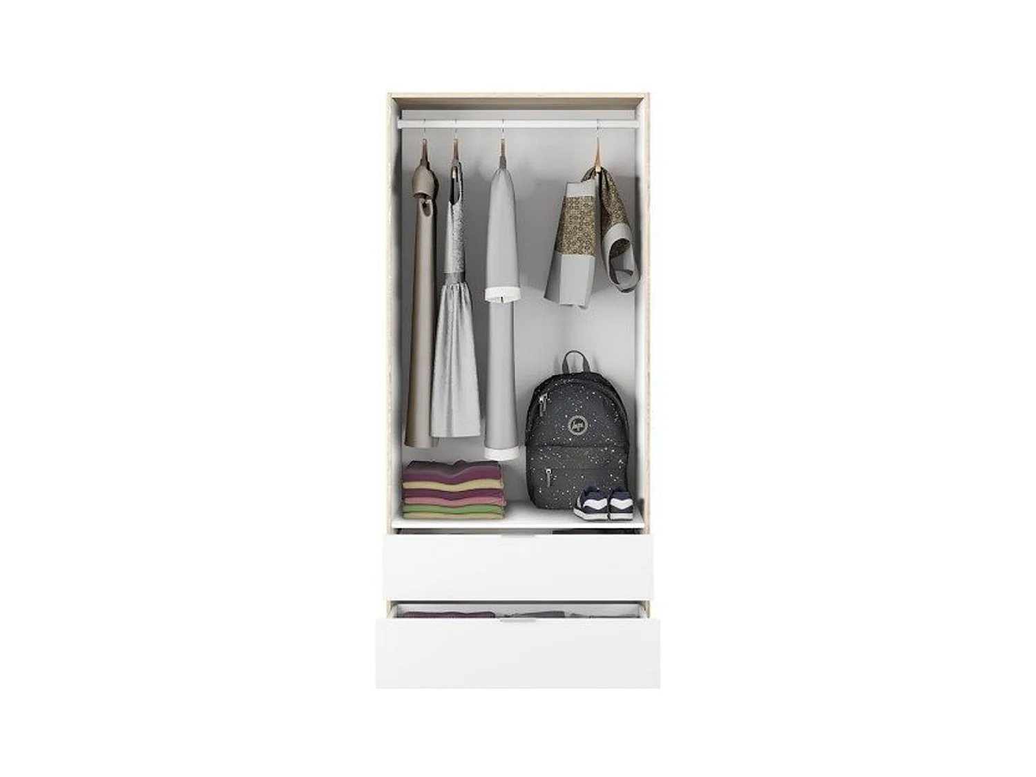 Armario 2 puertas y 2 cajones Youth