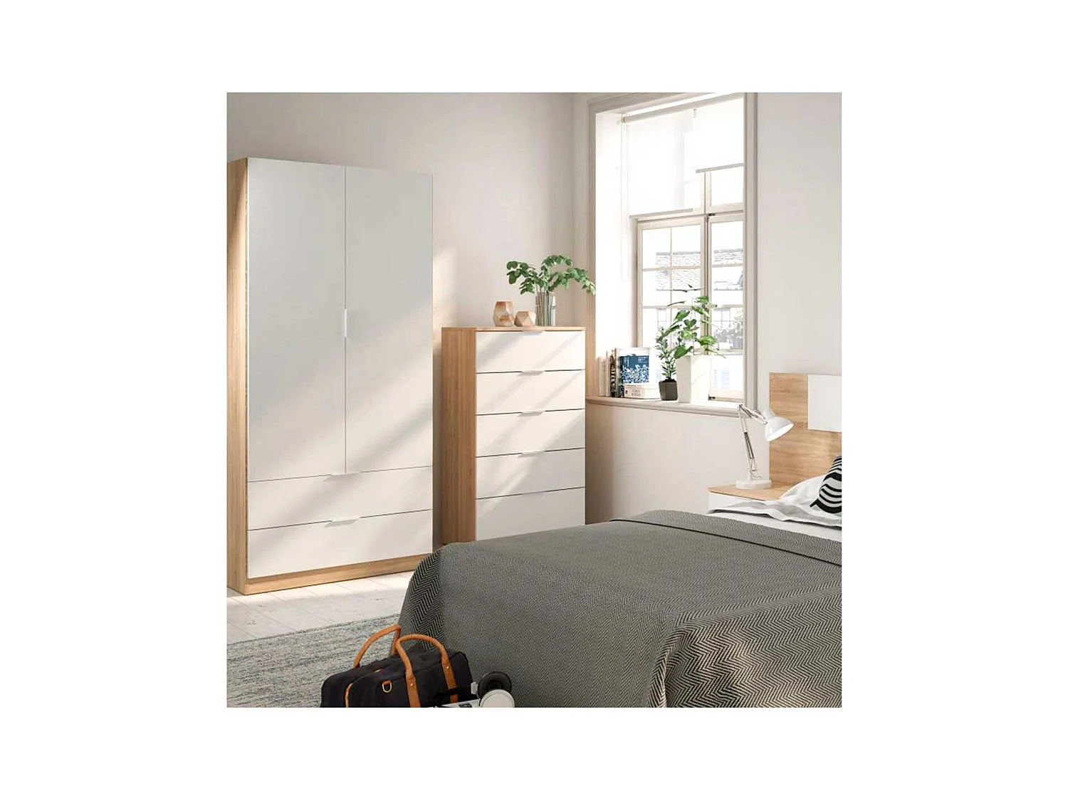 Armario 2 puertas y 2 cajones Youth