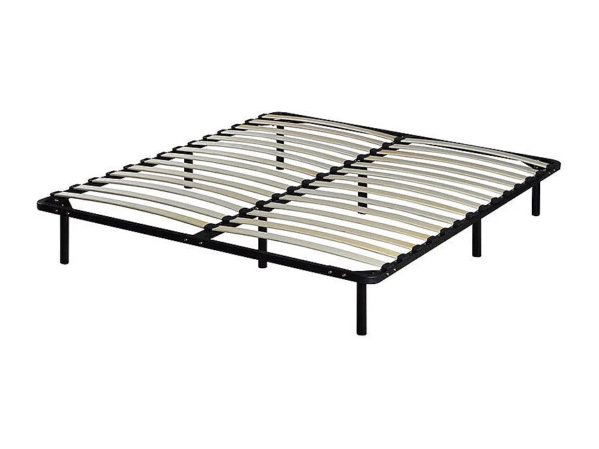 Zwarte lattenbodem op poten 160x200 cm Somkit