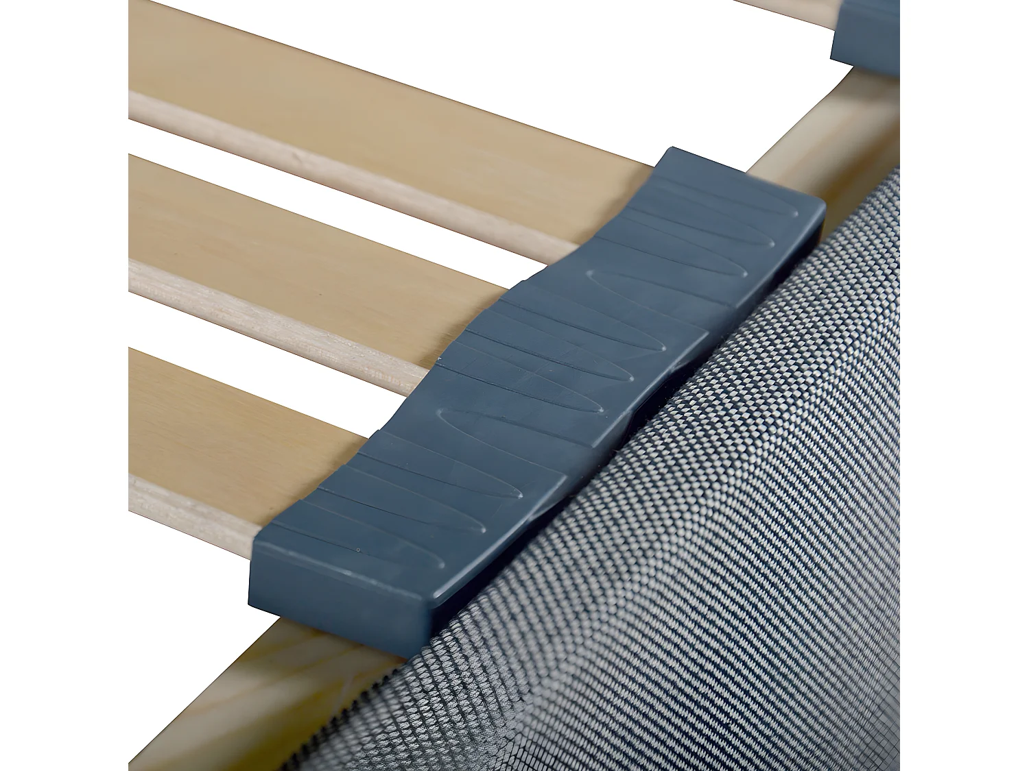 OLYMPE LITERIE | Sommier à lattes en bois ERGOSTAR 90x190 cm | Coloris Gris clair | Livré en kit