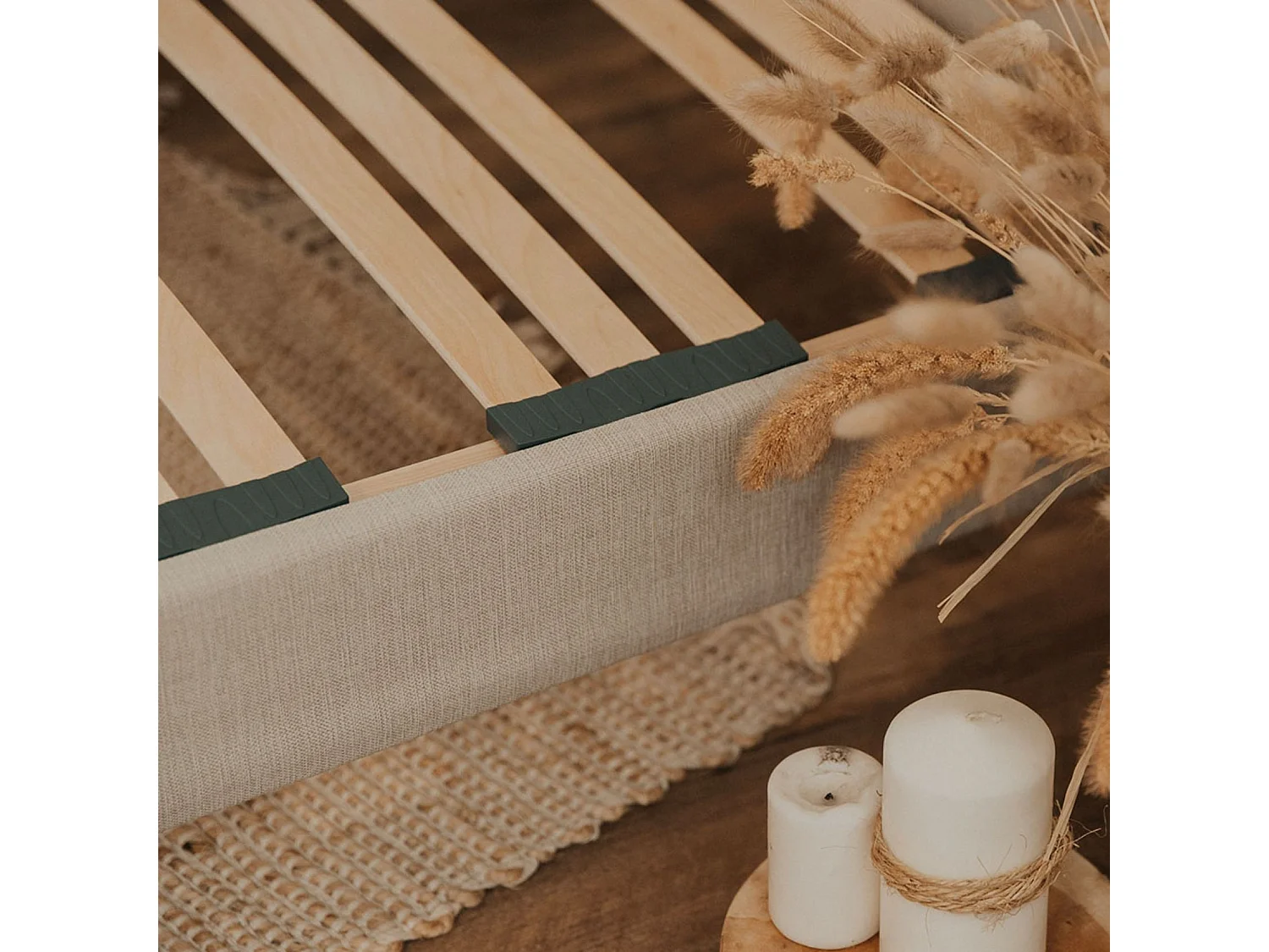 Sommier à lattes en bois LINO - Livré en kit
