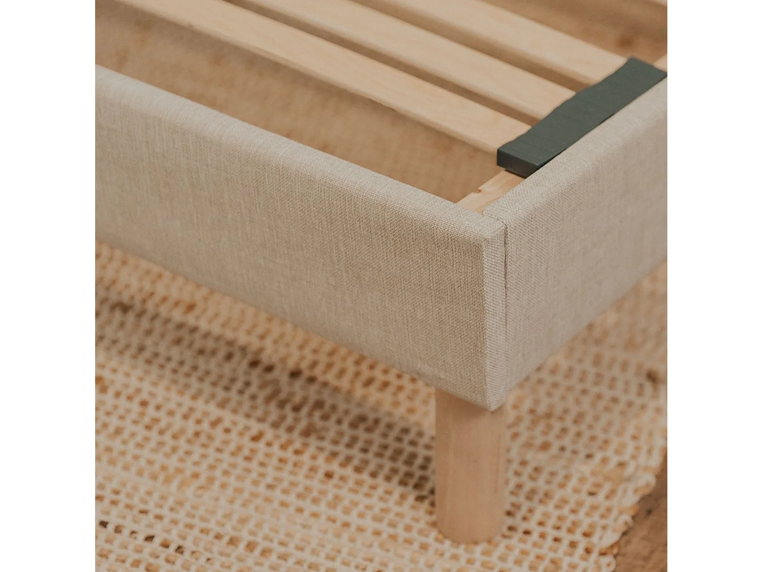 Sommier à lattes en bois LINO - Livré en kit