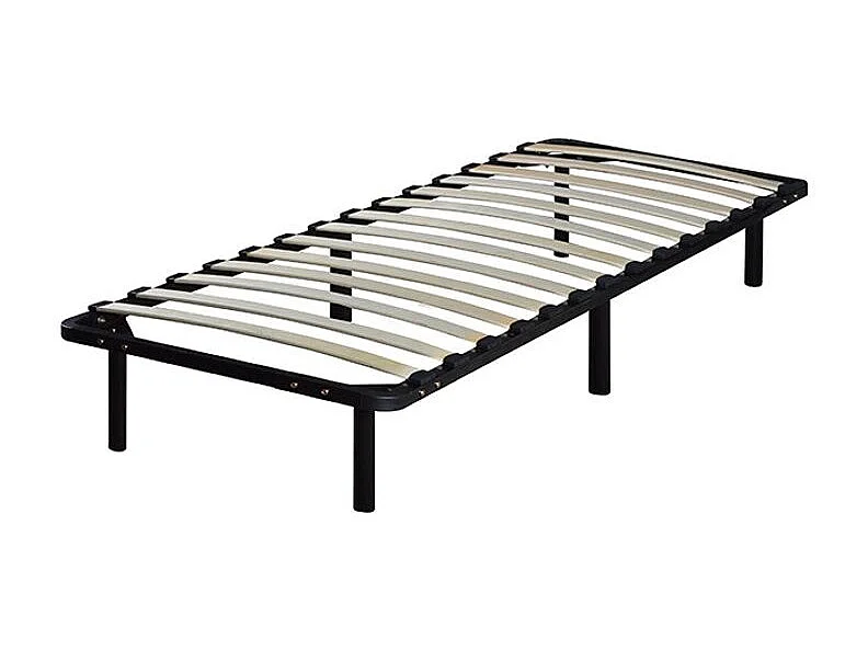 Zwarte lattenbodem op poten 90x190 cm Somkit