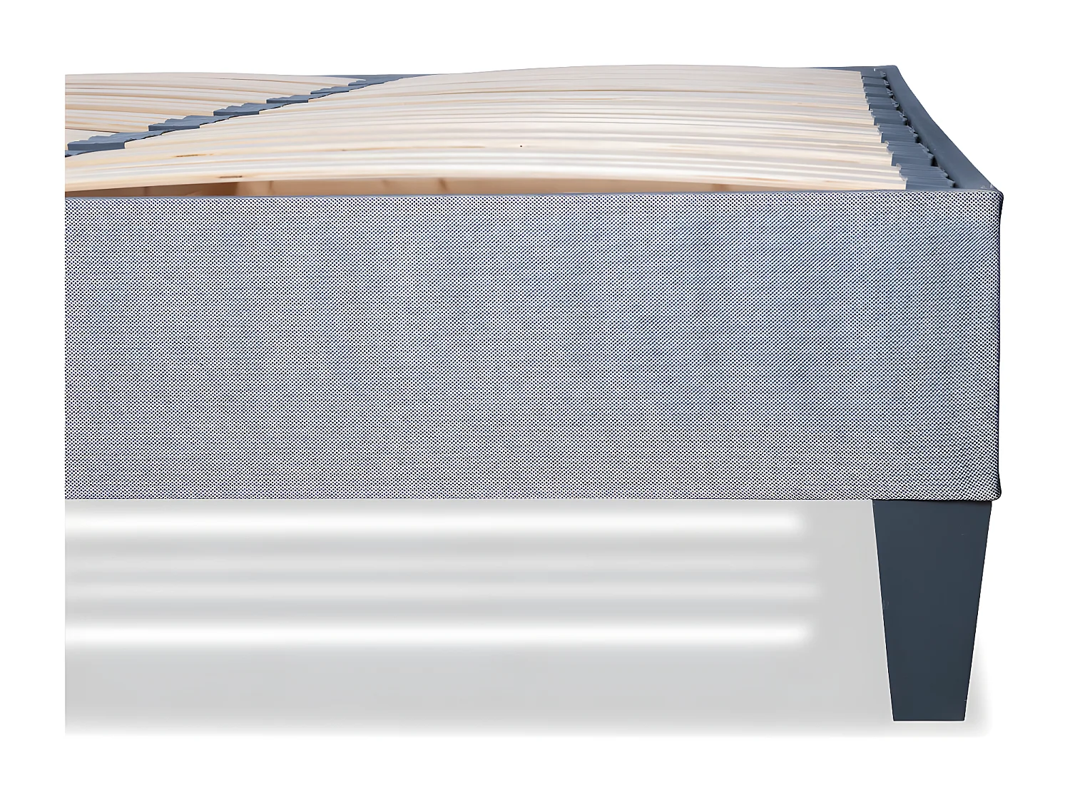 OLYMPE LITERIE | Sommier à lattes en bois ERGOSTAR 140x190 cm | Coloris Gris clair | Livré en kit