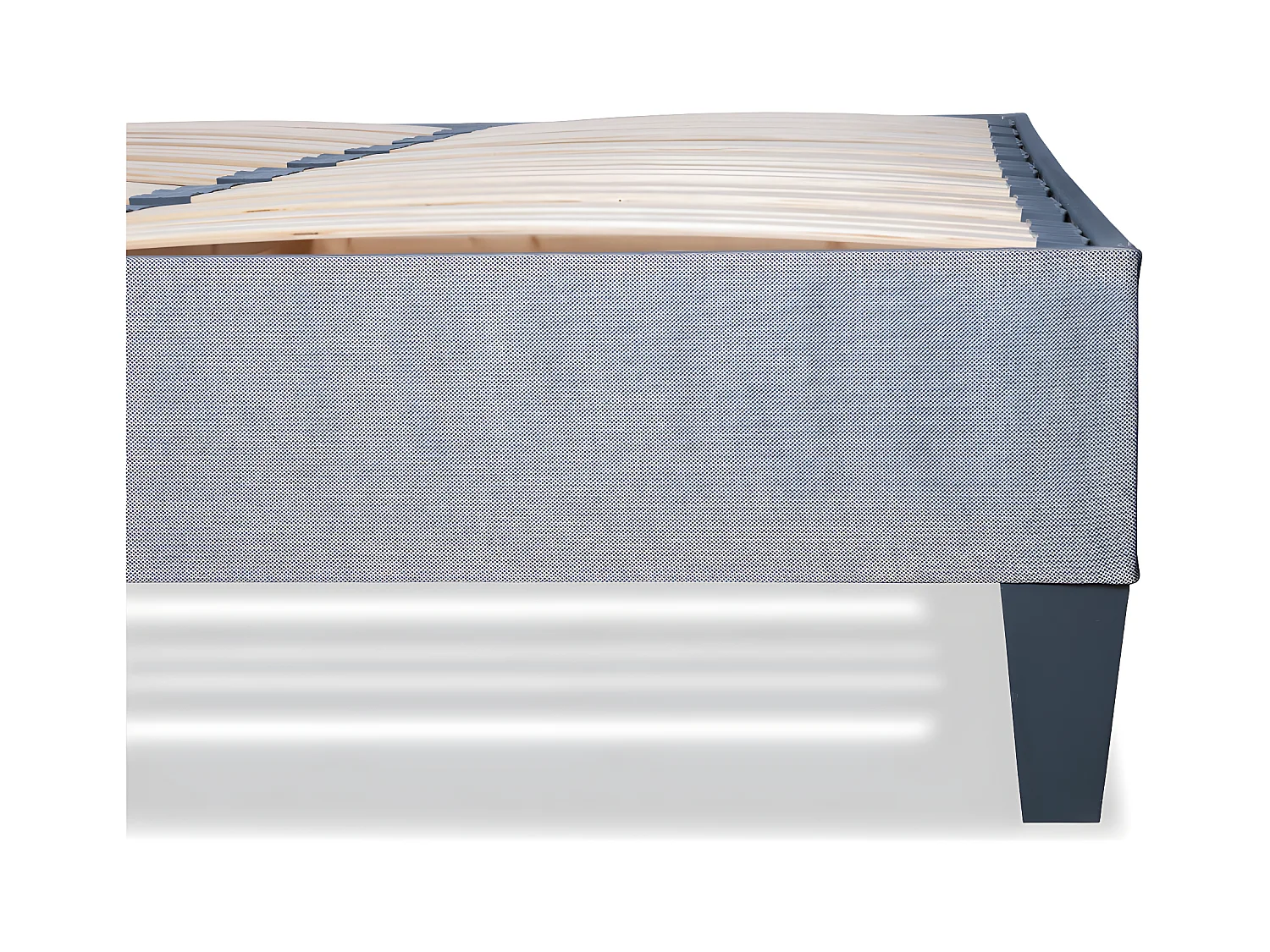 OLYMPE LITERIE | Sommier à lattes en bois ERGOSTAR 140x190 cm | Coloris Gris clair | Livré en kit