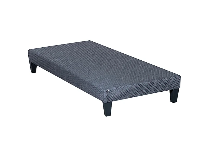 OLYMPE LITERIE | Sommier en bois TAPISSIER KIT 90x190 cm | Coloris Gris ciment | Livré en kit