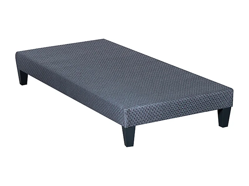 OLYMPE LITERIE | Sommier en bois TAPISSIER KIT 90x190 cm | Coloris Gris ciment | Livré en kit