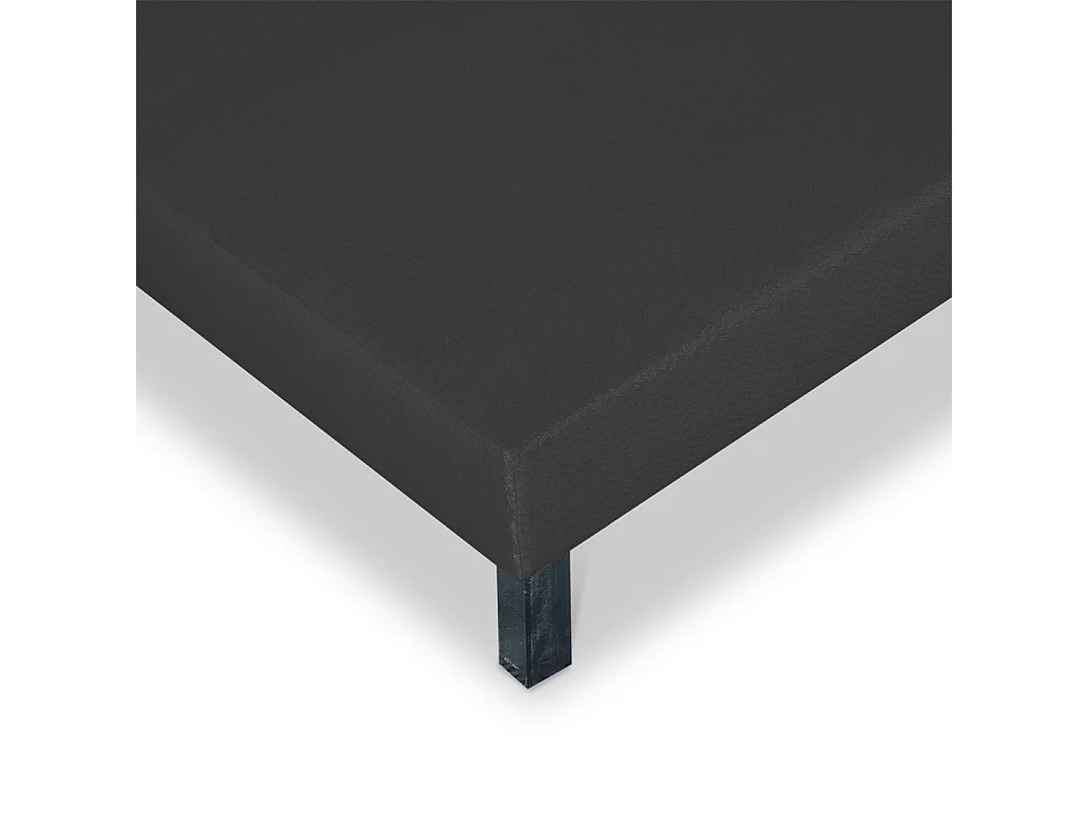 BELLECOUR LITERIE | Sommier tapissier CAPUCINE 140x190 cm | Epaisseur 13 cm | Gris anthracite (pieds non inclus)
