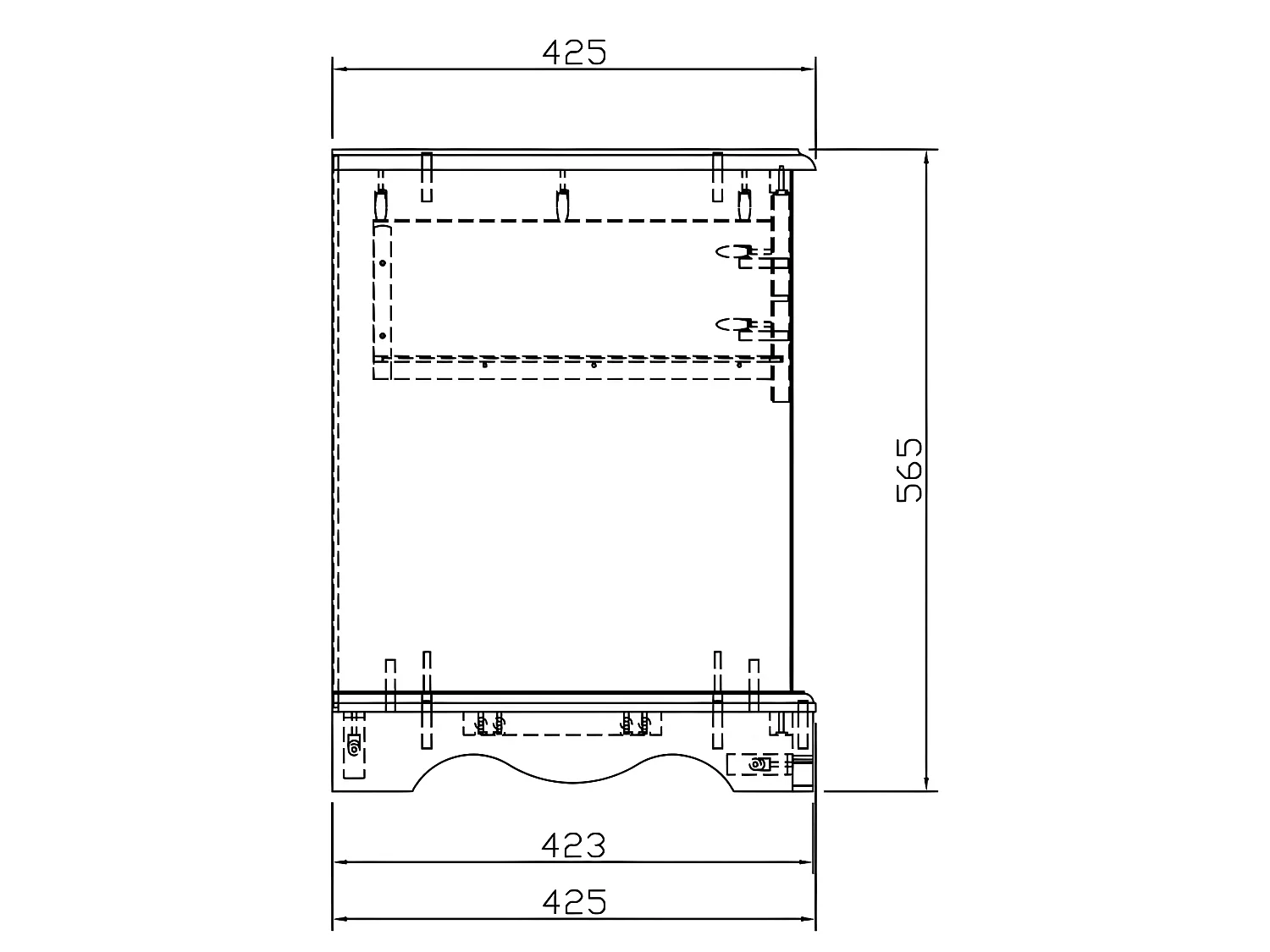 Chevet Taupe 1 Tiroir 1Niche Charme
