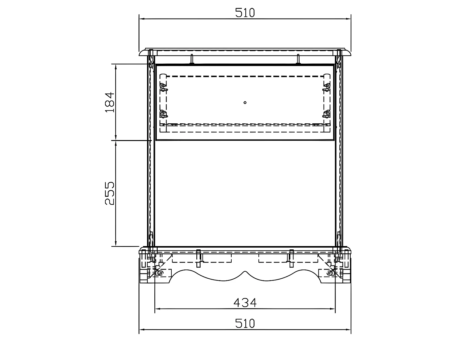 Chevet Taupe 1 Tiroir 1Niche Charme