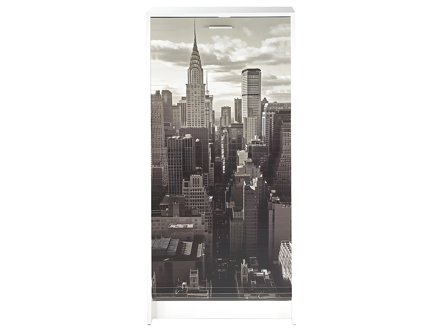 Meuble à Chaussures Blanc 7 Tablettes 21 paires - Coloris: New York 500