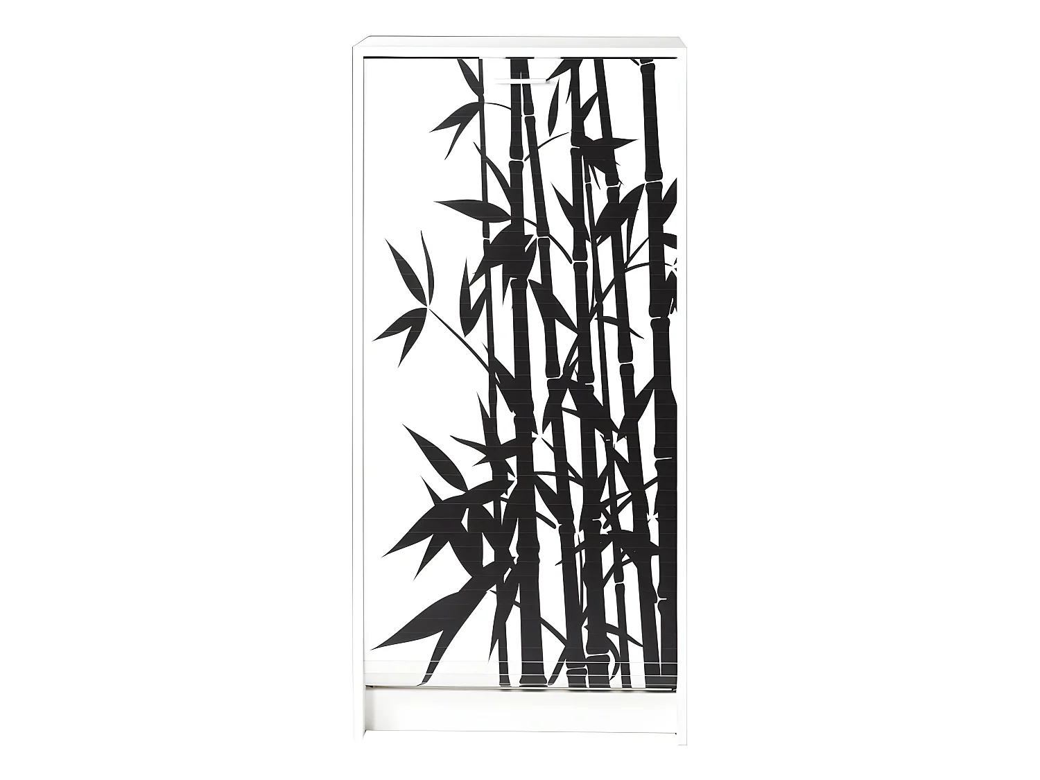 Meuble à Chaussures Blanc 7 Tablettes 21 paires - Coloris: Bambous 912
