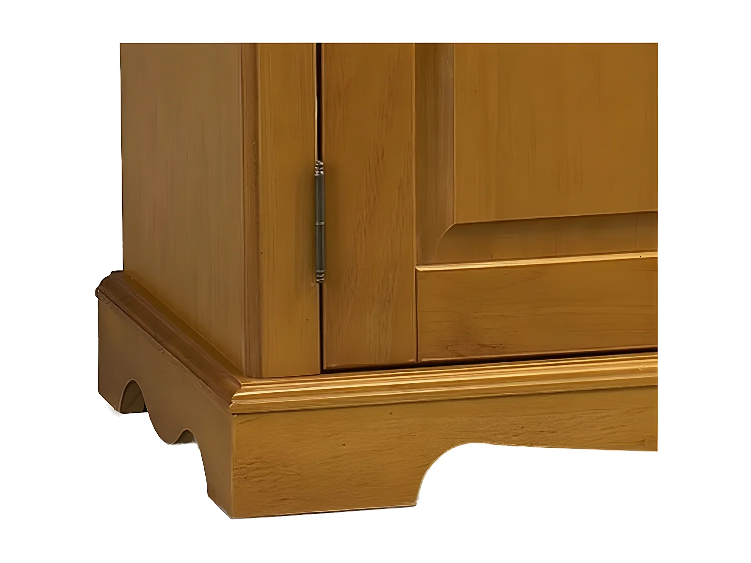 Buffet Bas 3 Portes 3 Tiroirs Pin Miel de Style Anglais L 146.6 H 89.6 P 42.5 cm