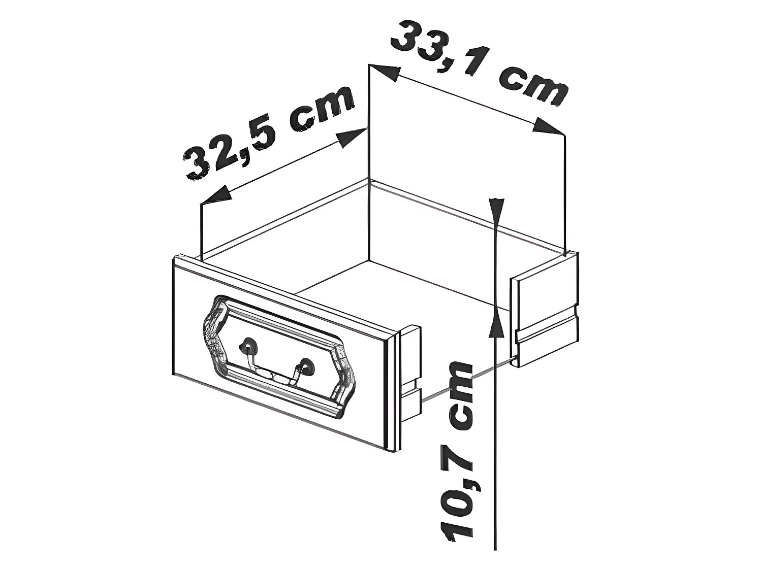 Buffet Bas Chêne 3 Portes 3 Tiroirs