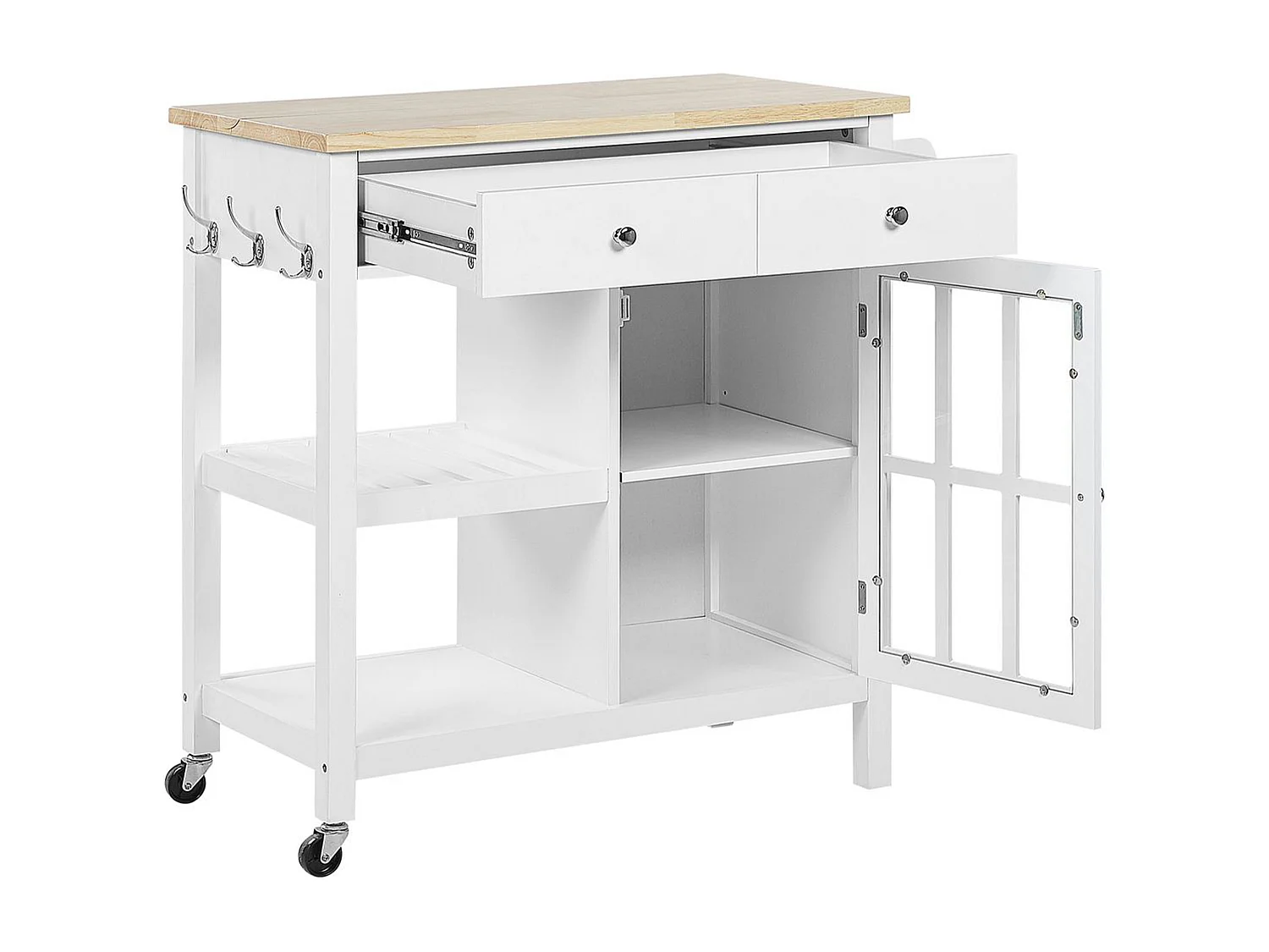 Carrito de cocina GENOA Blanco