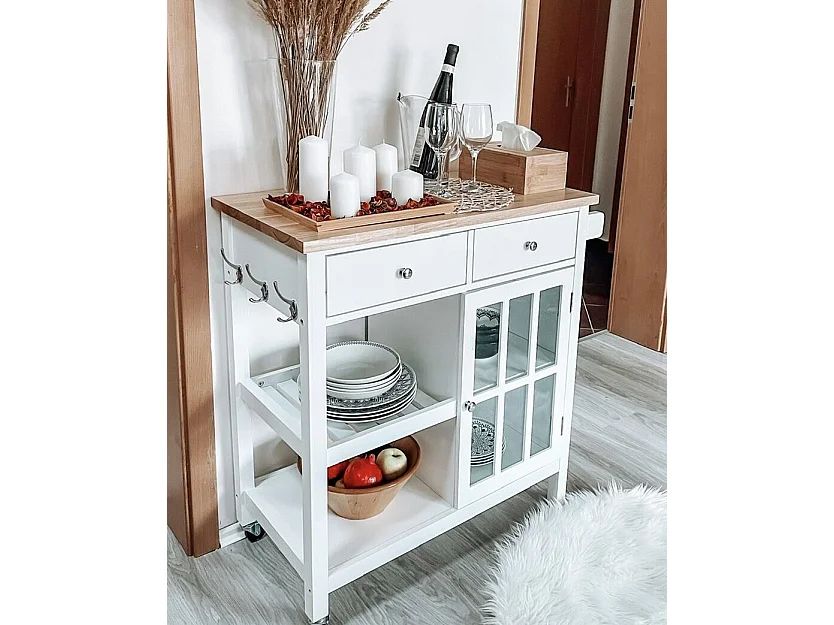 Kitchen Trolley GENOA White